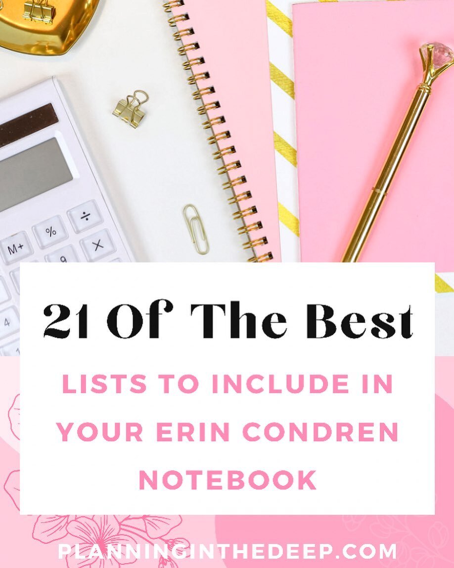&hearts;︎ CHECK OUT MY LATEST BLOG POST ON IDEAS FOR LIDTS TO MAKE IN YOUR ERIN CONDREN NOTEBOOK. CLICK THE LINK IN BIO. &hearts;︎
@erincondren 
&bull;
&bull;
&bull;
#erincondren #erincondrennotebook #notebook #highlighter #pens #plannerstencils #ste