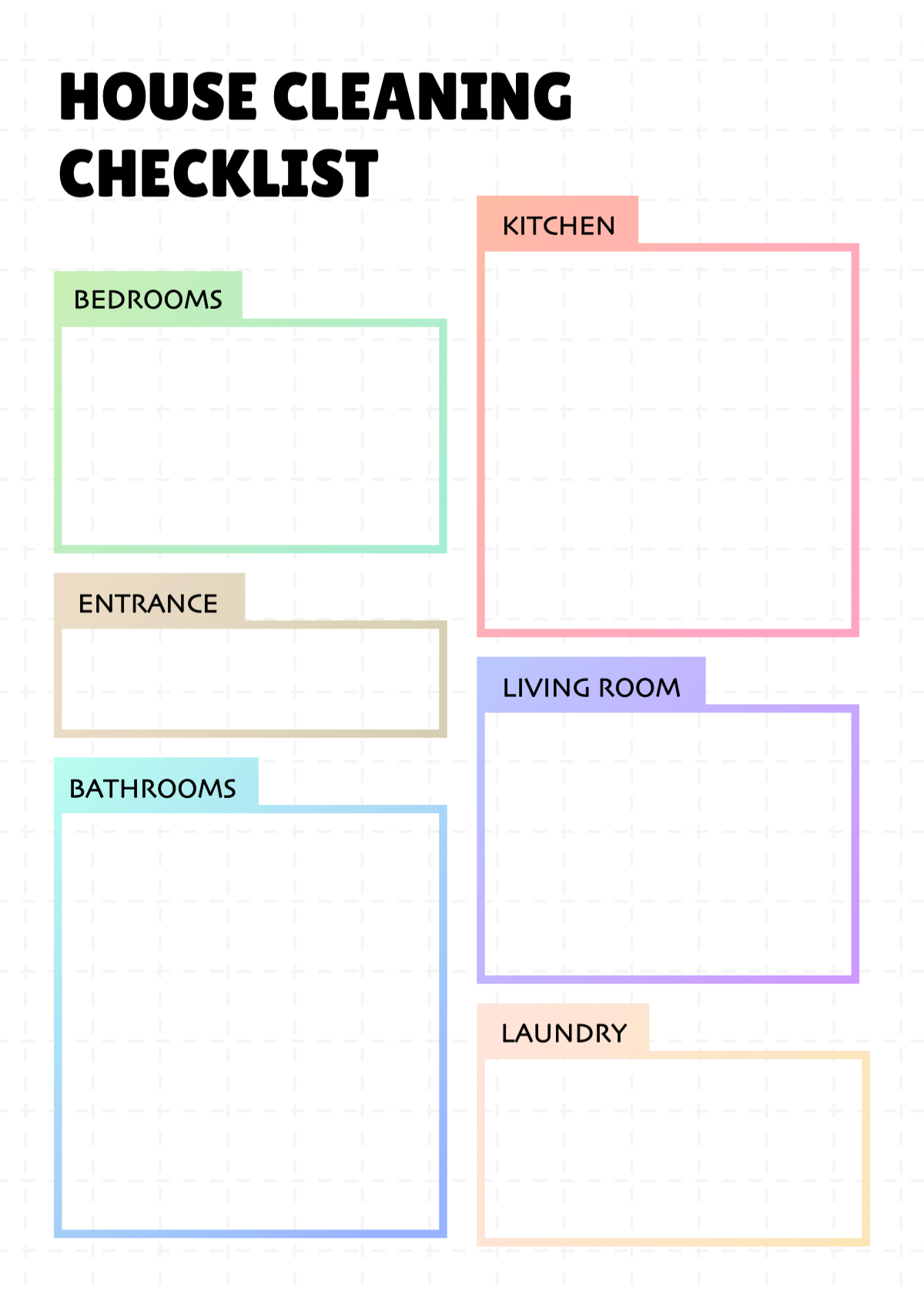 House Cleaning Checklist