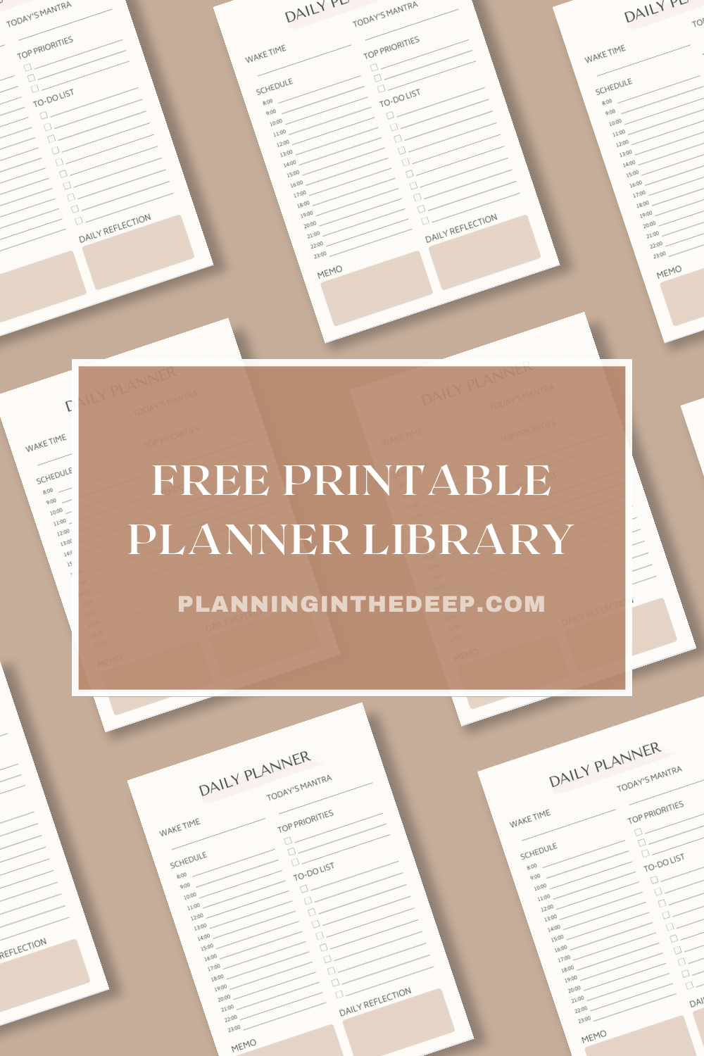 Free Printable Planner Resource Library