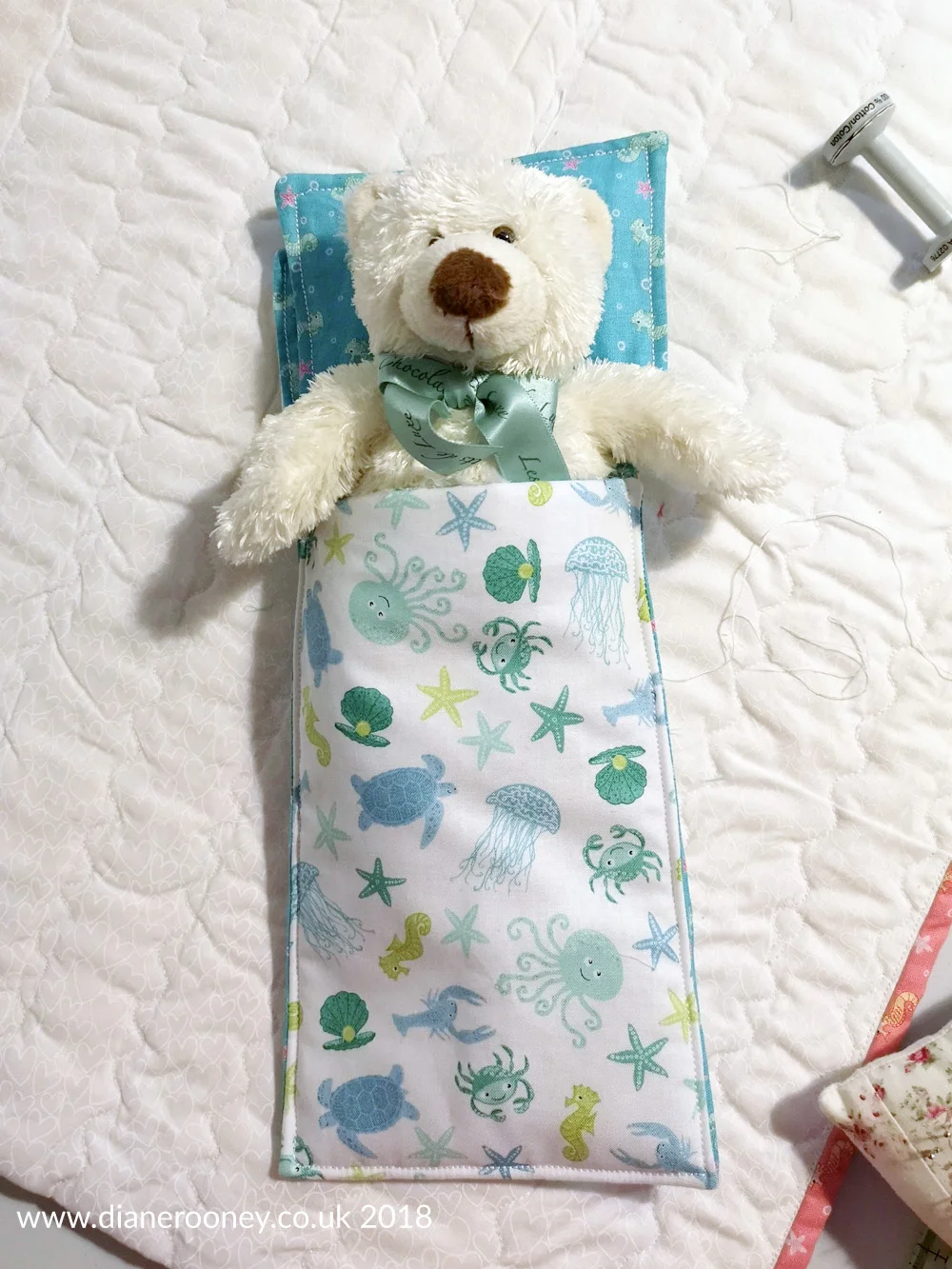 How to Make a Toy Sleeping Bag — Diane Rooney Surface Pattern Design and Illustration, Cornwall UK