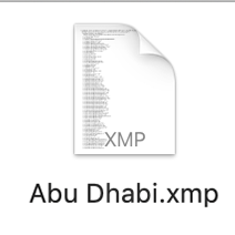 XMP File example