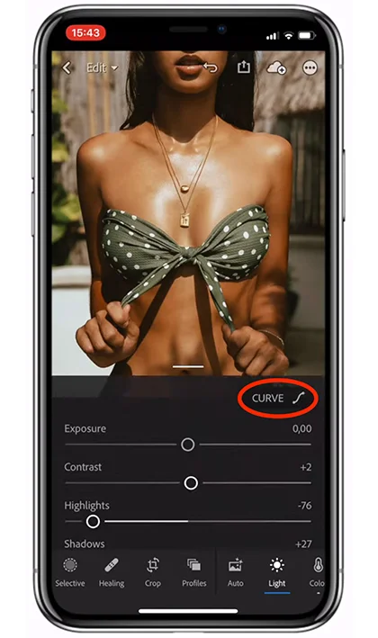 How To Edit A Bikini photo using Lightroom mobile presets