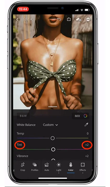 How To Edit A Bikini photo using Lightroom mobile presets