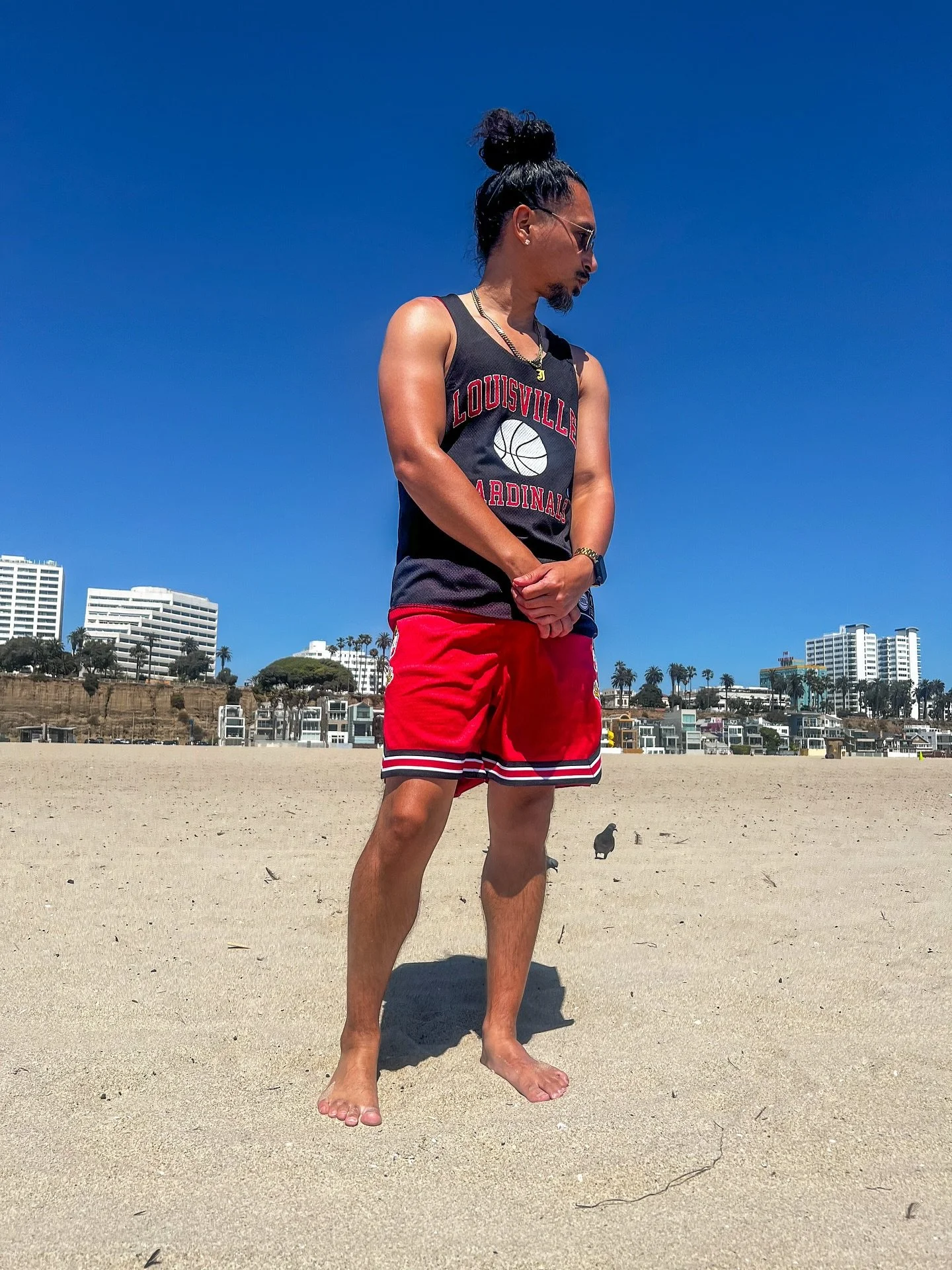 I know a beach hate to see me coming.

#LosAngeles #SantaMonica #Louisville #Cardinals