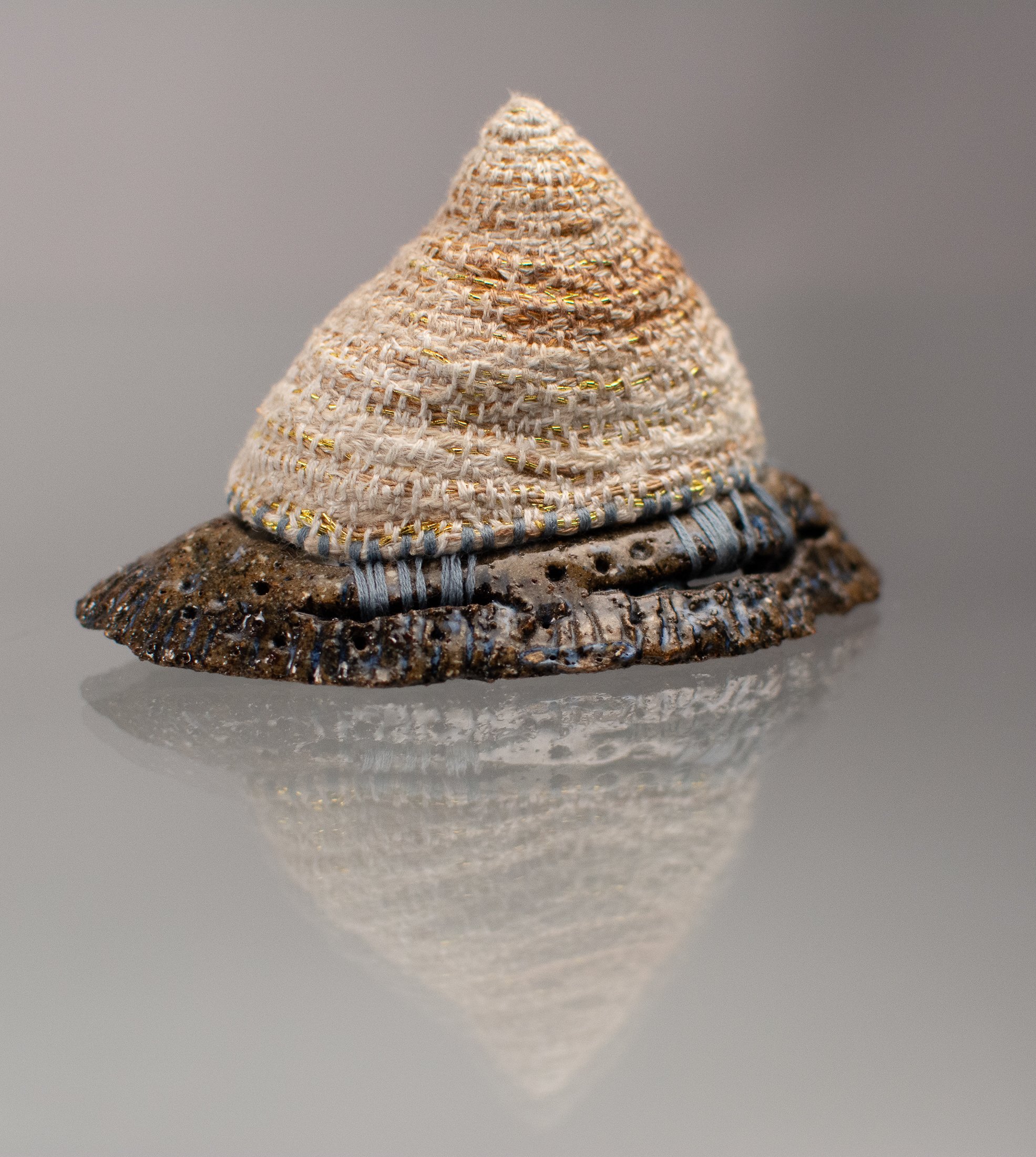 Coiled Shell forms That Which Remains The Murder of Mary Smith Jody Loaring Textile Sculpture