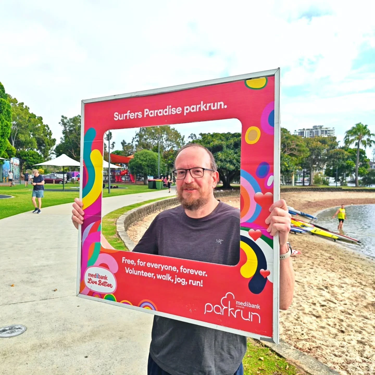 1st Aussie Parkrun. Locals were awed by my speed and handsomeness.

#parkrun