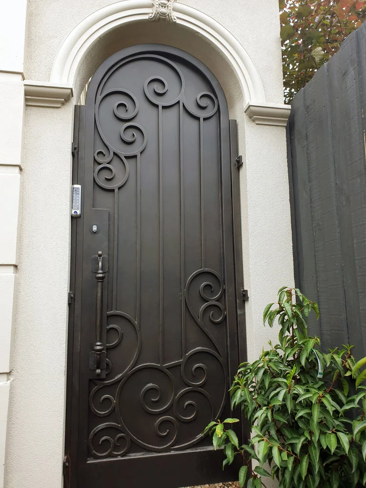 Solid wrought iron gates | Wrought Iron Melbourne