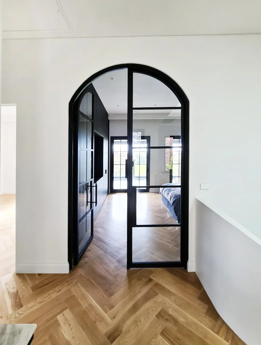 Our Bordeaux steel door - before and after!