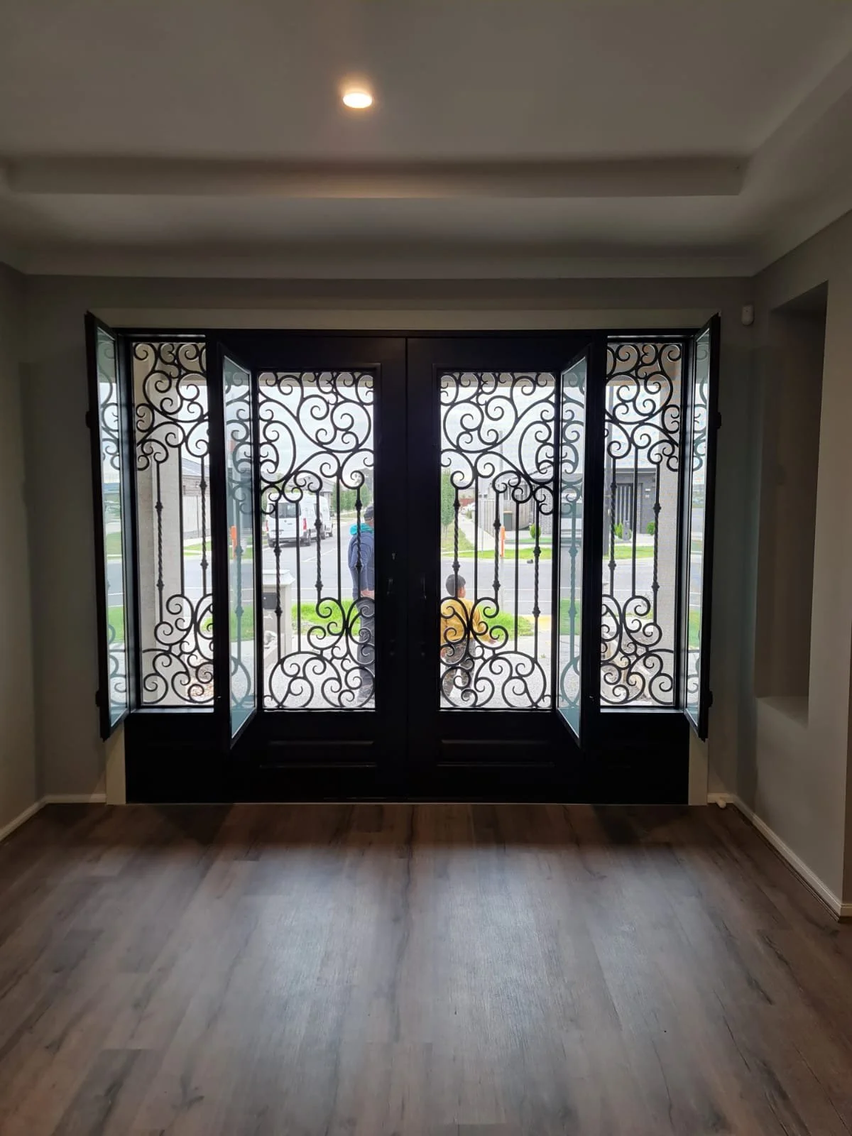 Wrought Iron from the inside.