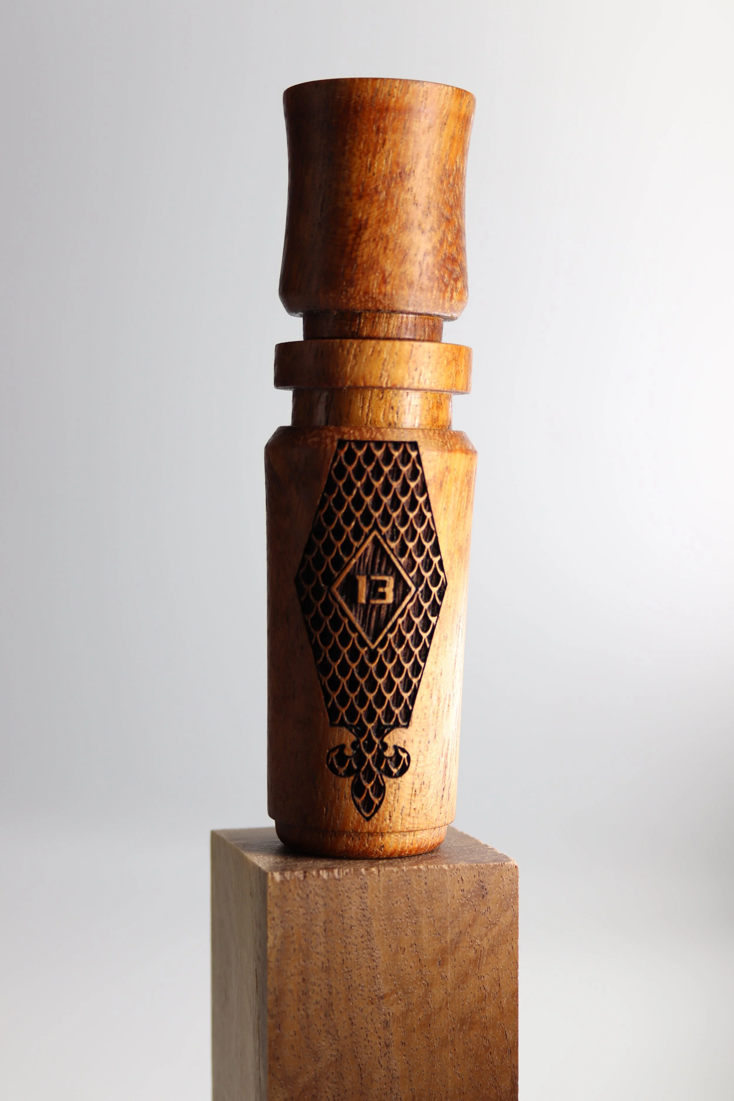 Texas Pecan Hardwood Double Reed Duck Call