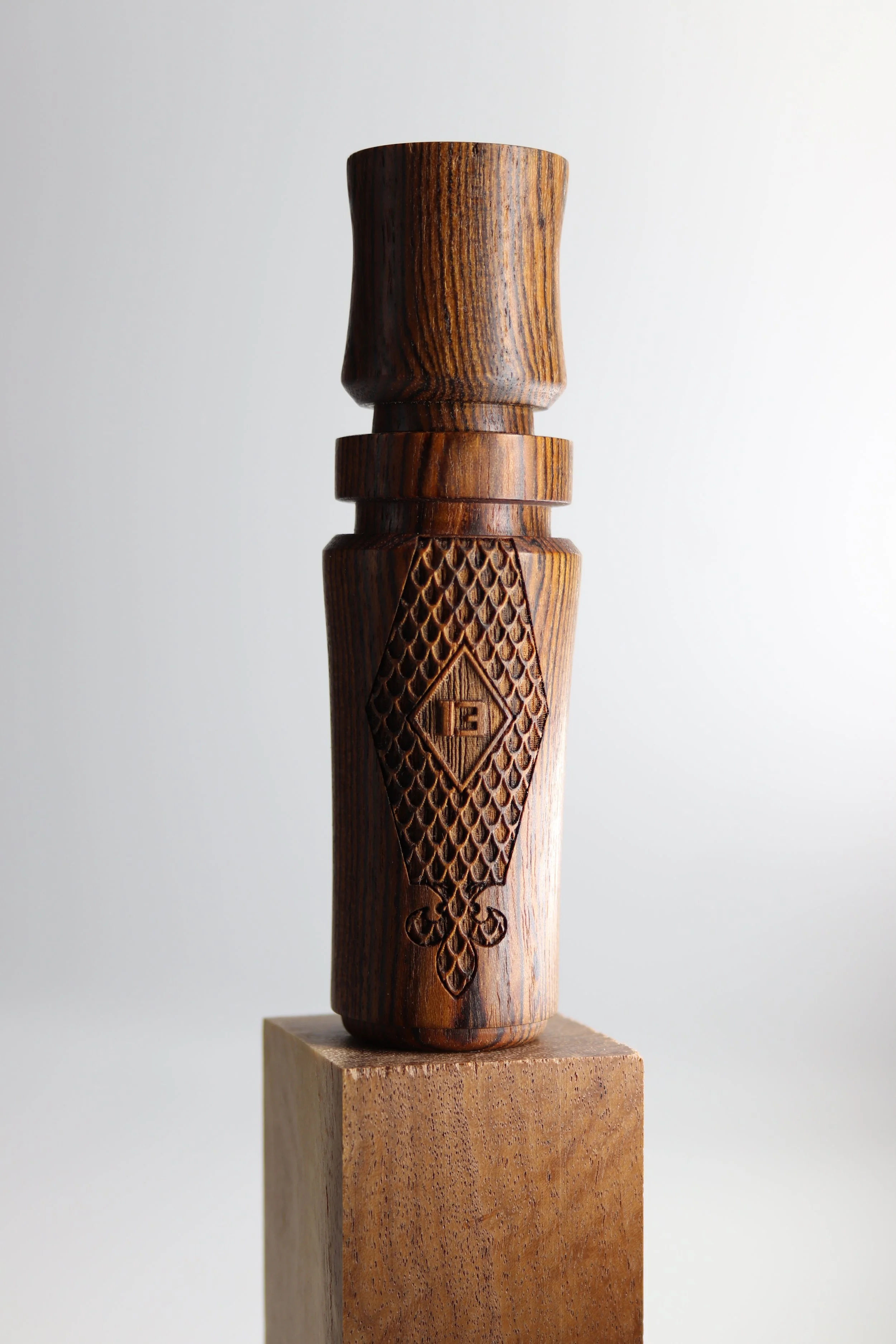 Bocote Hardwood Double Reed Duck Call