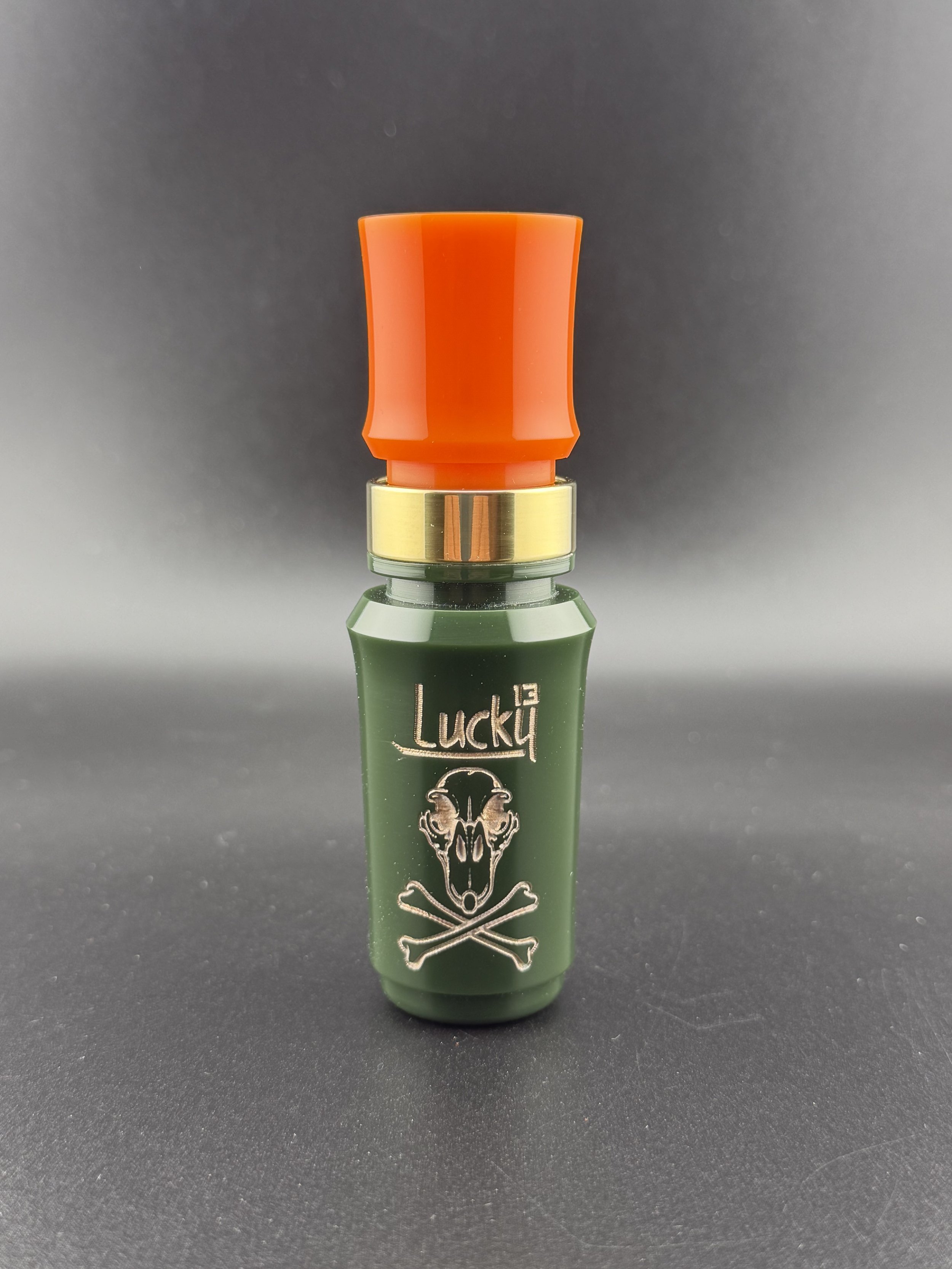 Lucky 13 BRASS OD GREEN ORANGE SINGLE.jpg