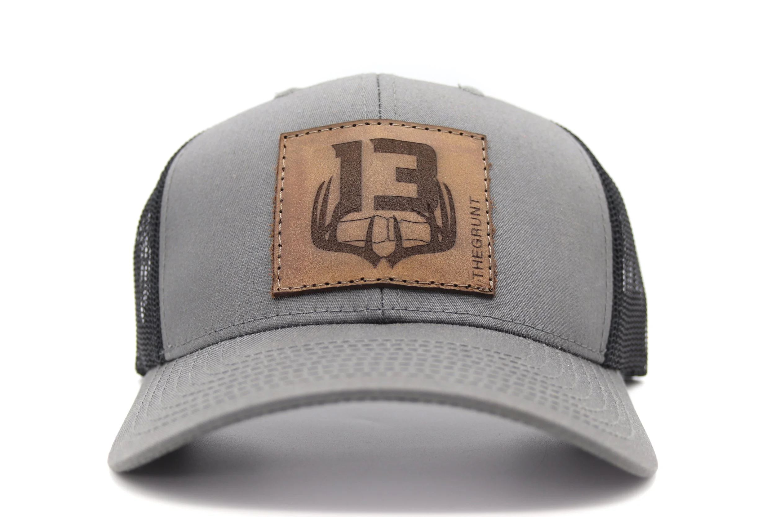 Grunt Hat Grey Black Front.JPG
