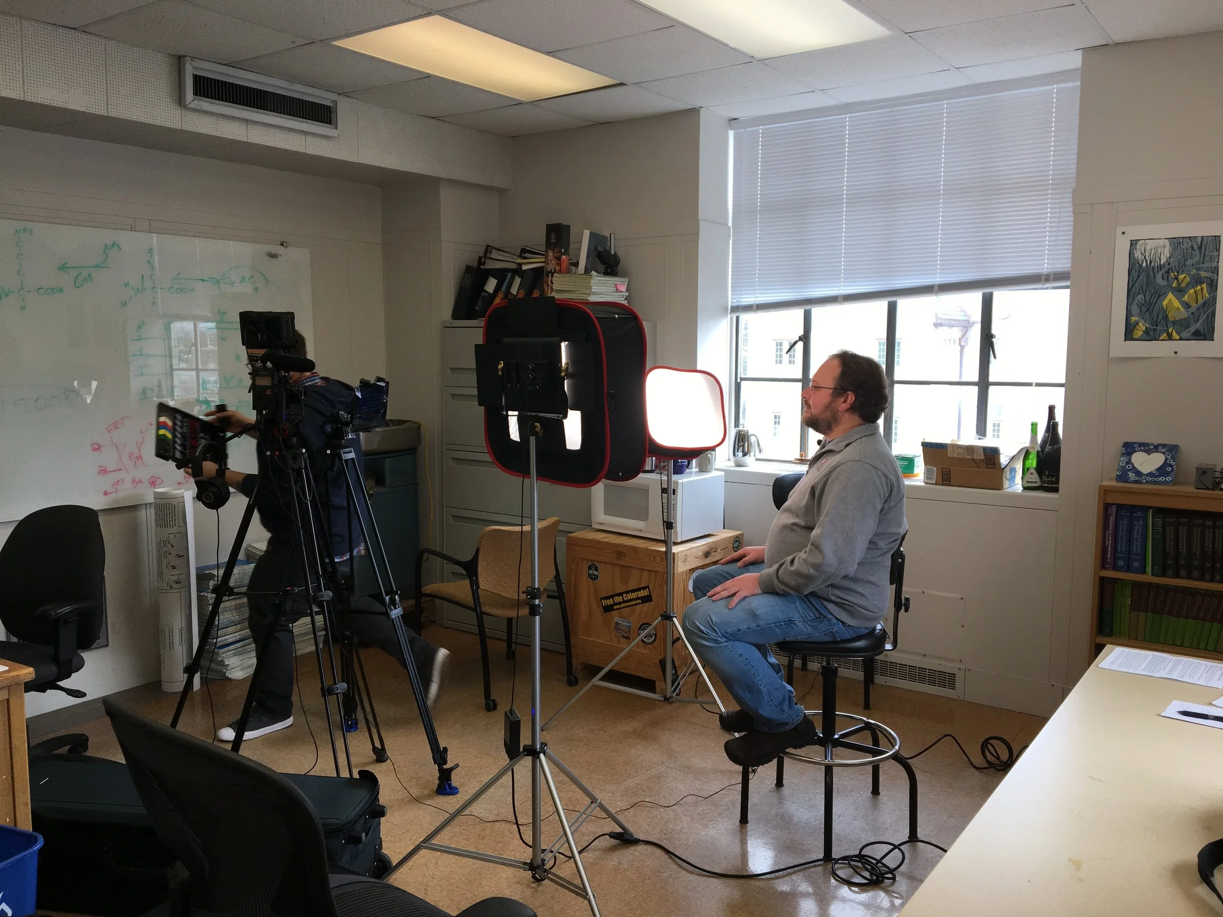  Jason being interviewed by JOVE 