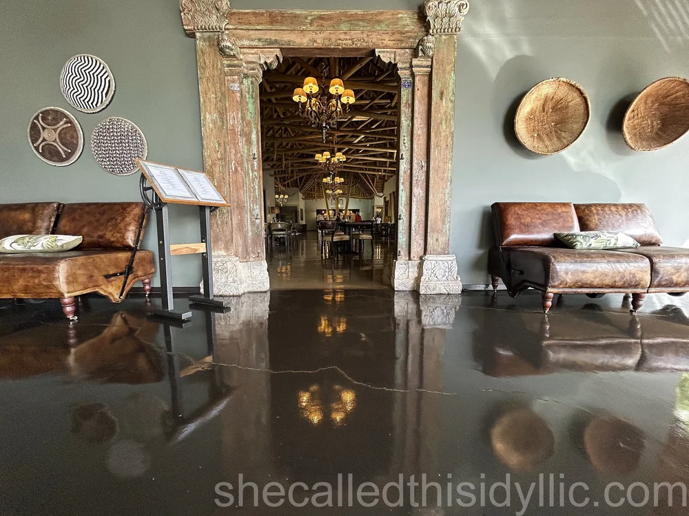 Entrance to restaurant at Etosha Oberland Lodge