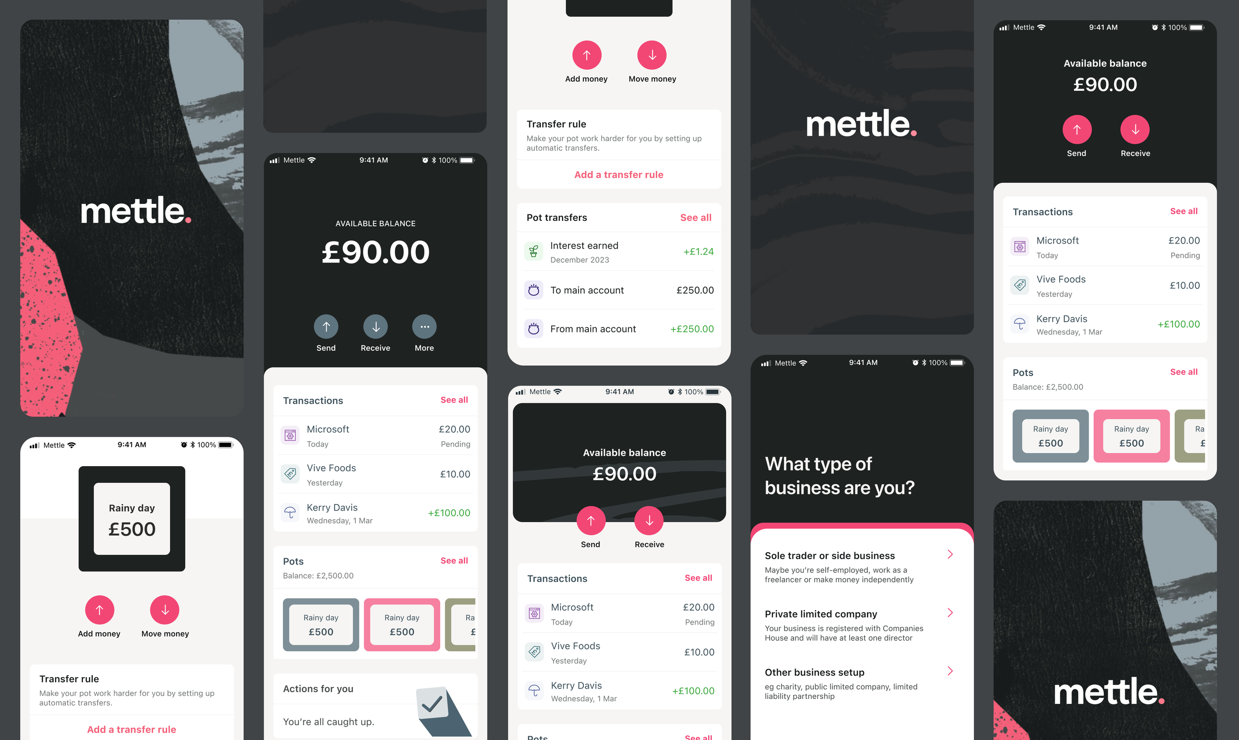 Designing new features for Mettle Bank