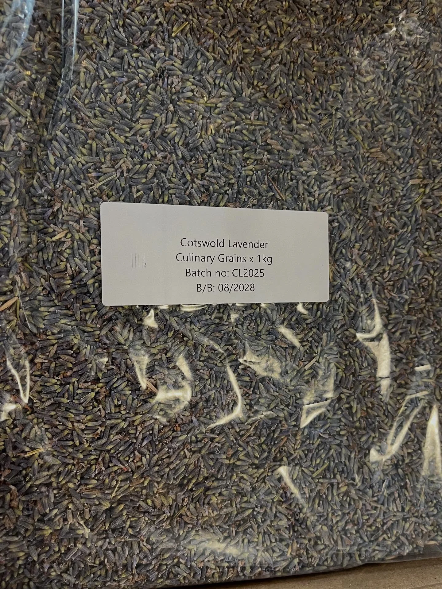 Yum. I could smell the lavender before I even opened the box. Thanks for the quick delivery @cotswoldlavender . This culinary lavender will be mixed with crab apples to make our 3 star Great Taste Award @guildoffinefood Lavender Jelly. Perfect with r