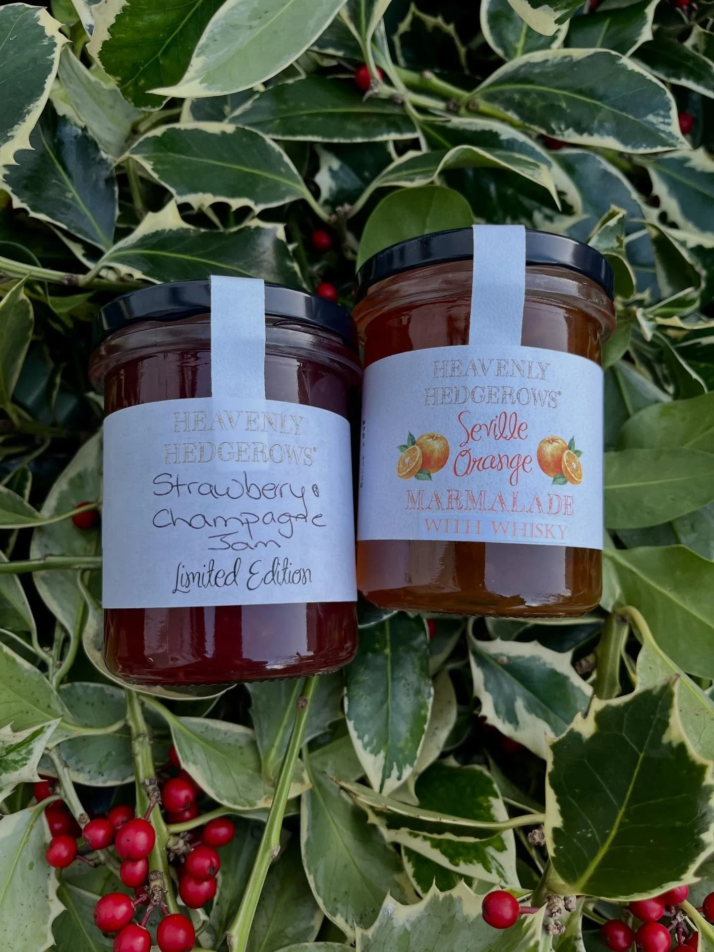 Limited edition Strawberry &amp; Champagne Jam and Whisky Marmalade available only at Keynsham Farmer&rsquo;s Market this coming Saturday and @madeinbristolgiftfair on Sunday. I&rsquo;ve only made a few jars of each, so do message me if you would lik