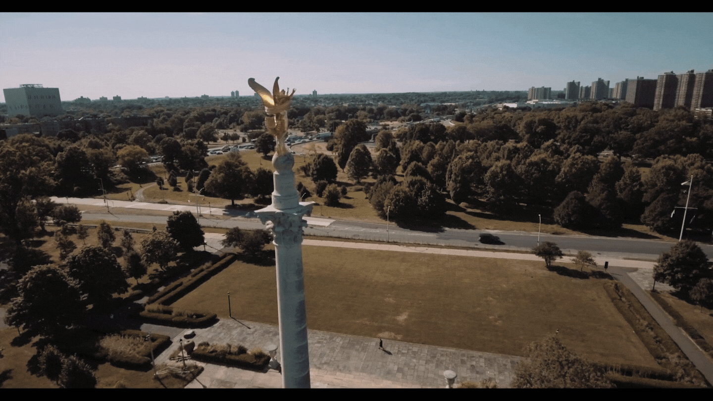 Pelham Bay Statue Color Graded 1080p