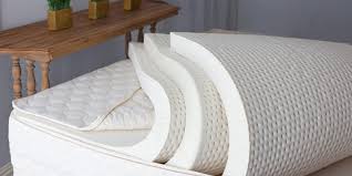 Latex is spongy, slightly bouncier, and resists indentations and gulleys.