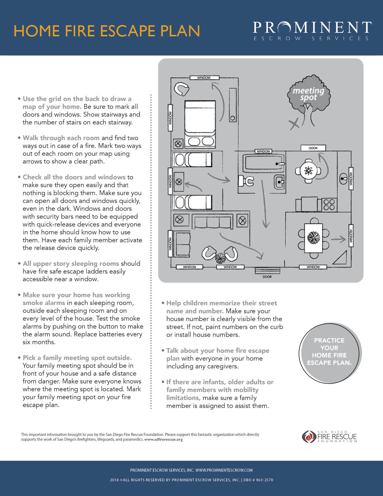 Home Fire Escape Plan