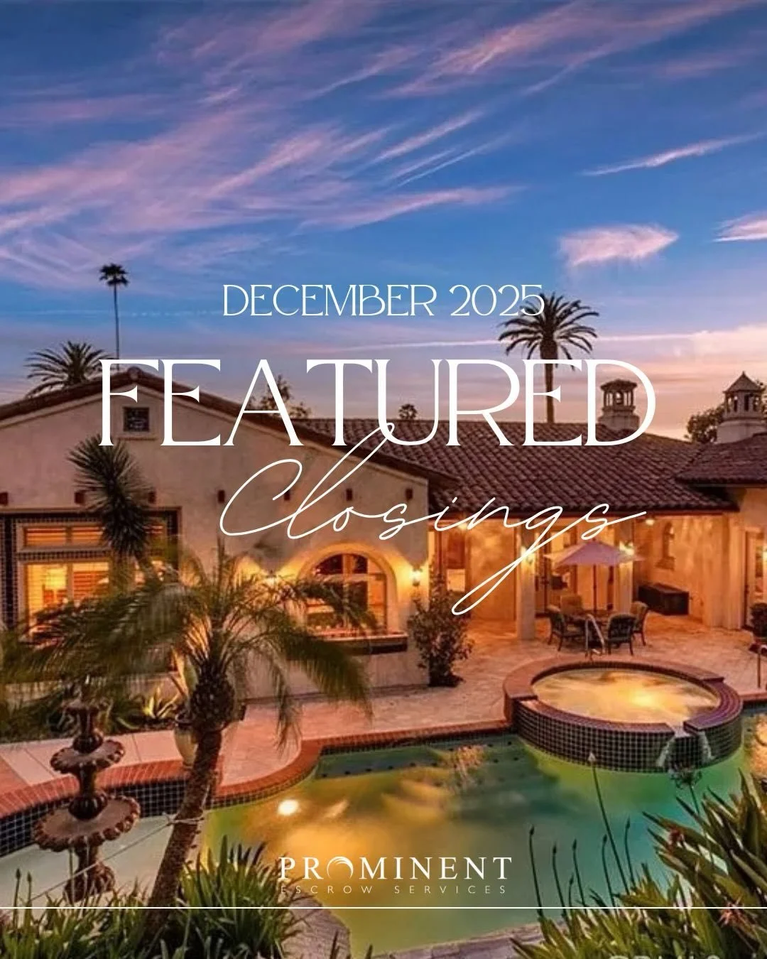 December featured closings ✨
Grateful for the trust, the teamwork, and a strong finish to the year. 👏🏻🗝️ #FeaturedClosings #ClosedEscrow #prominentescrow #realestate #escrowservices