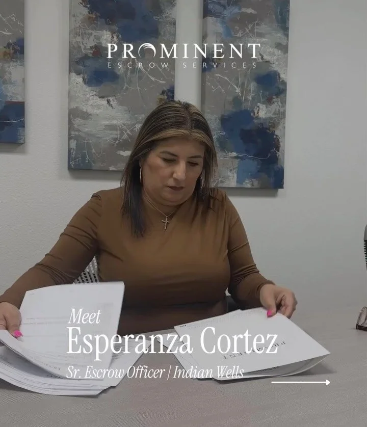 Meet Esperanza Cortez! With over 20 years of escrow experience, Esperanza brings expertise, precision, and a true client-first approach to every transaction at Prominent Escrow.
We&rsquo;re proud to have her on the Prominent team! 👏 #ProminentEscrow