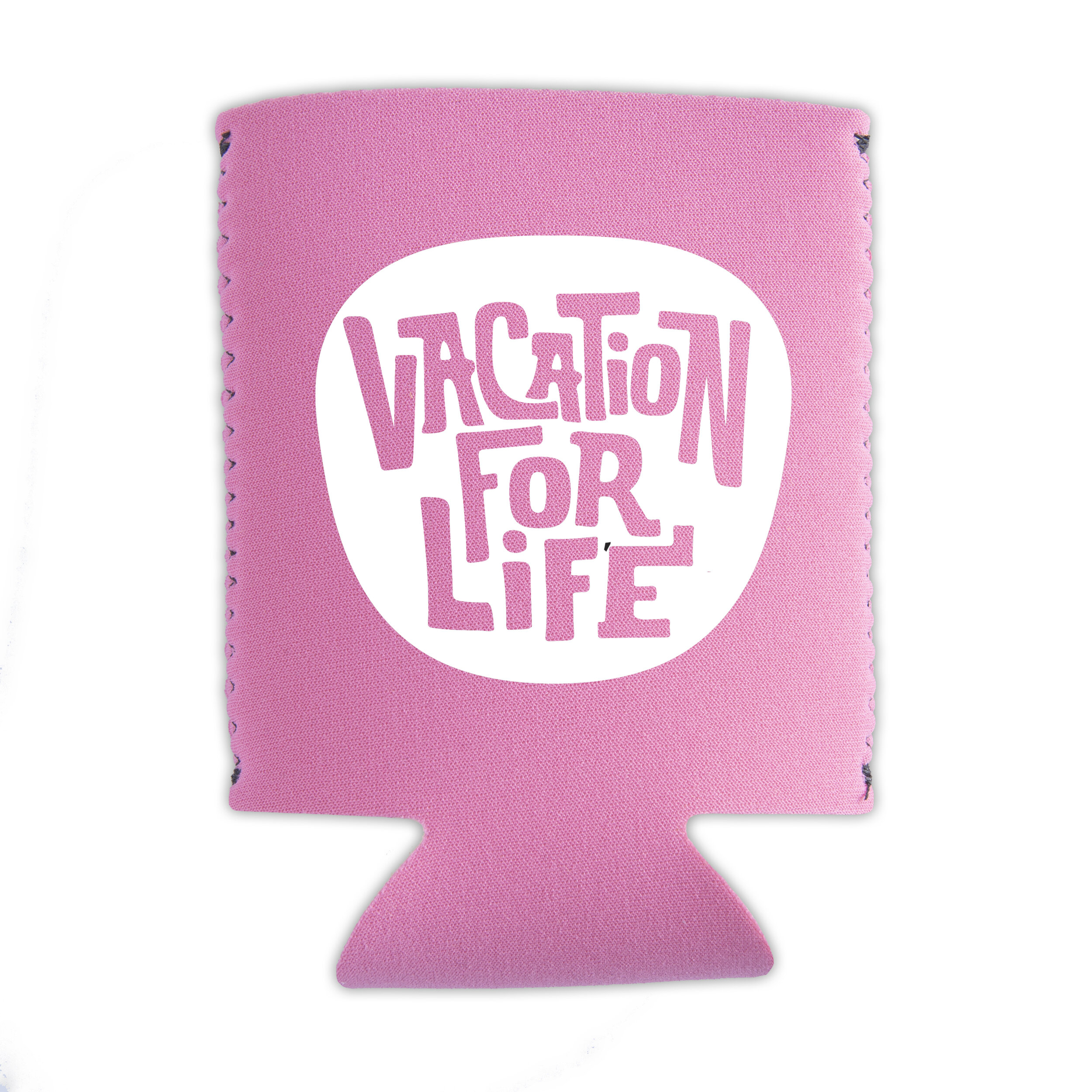 STACKED LOGO CAN COOLER - PINK