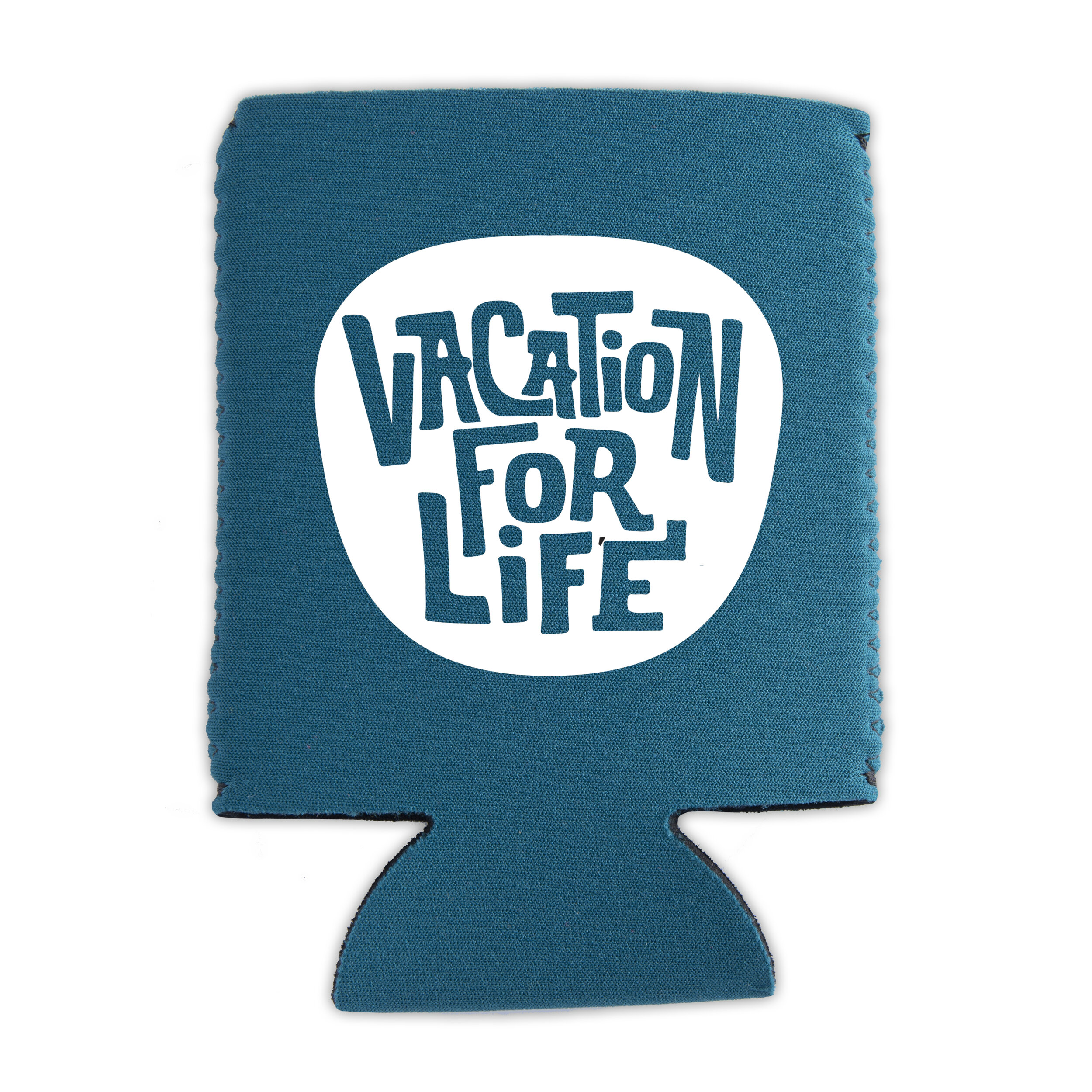 STACKED LOGO CAN COOLER - TEAL