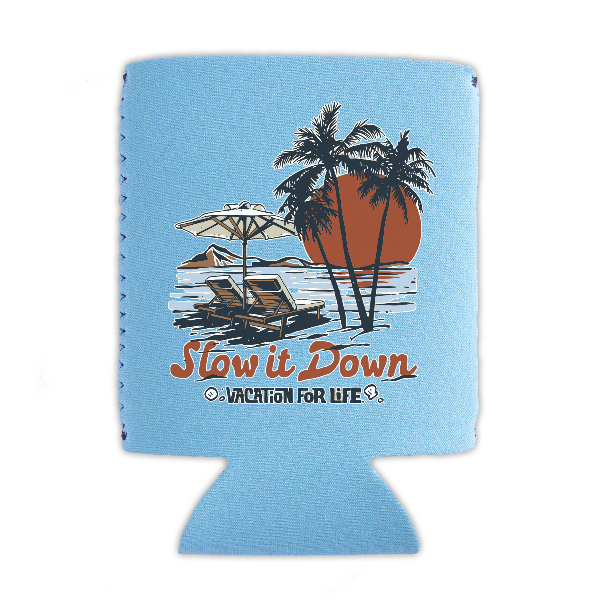 SLOW IT DOWN CAN COOLER - BABY BLUE