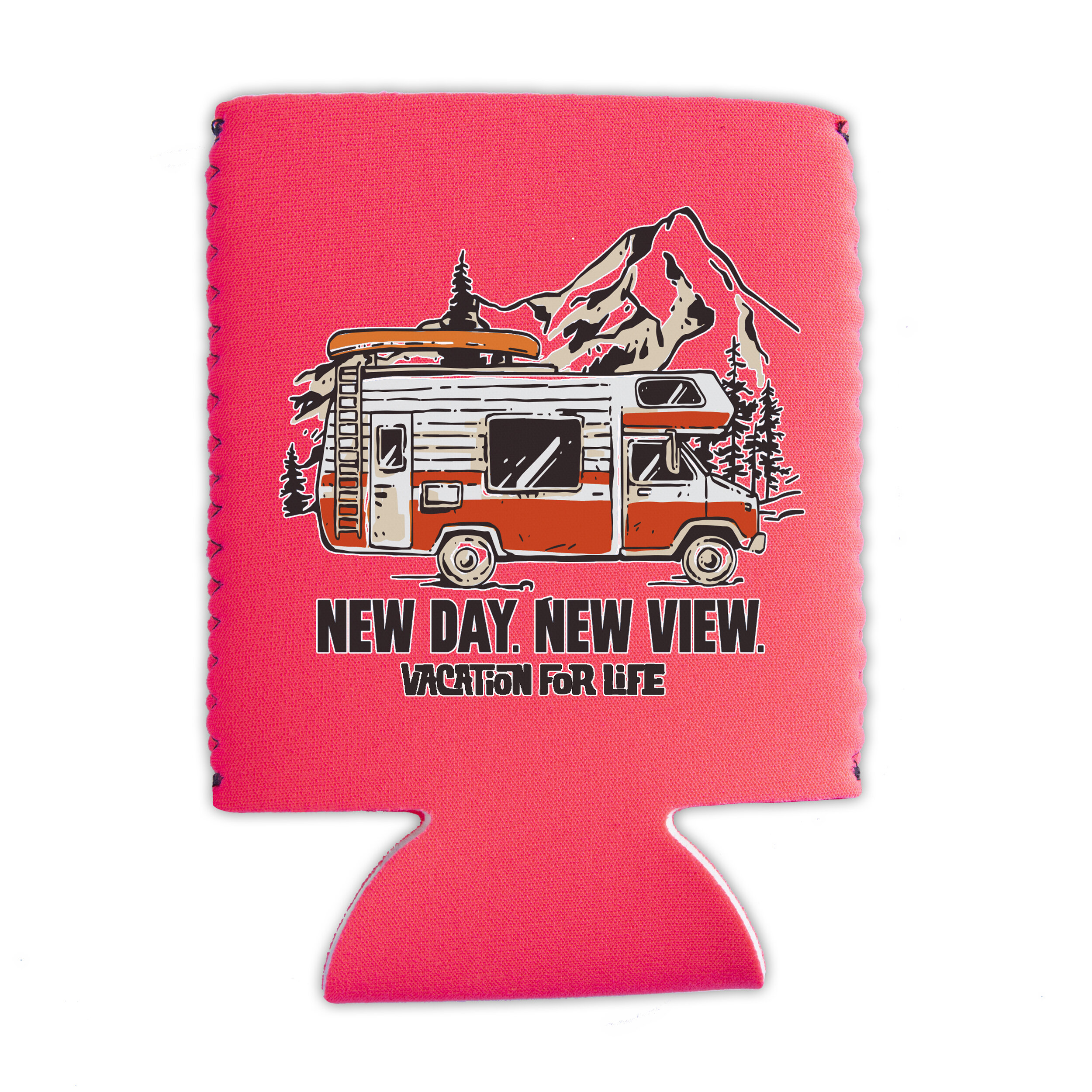NEW DAY CAN COOLER - NEON CORAL