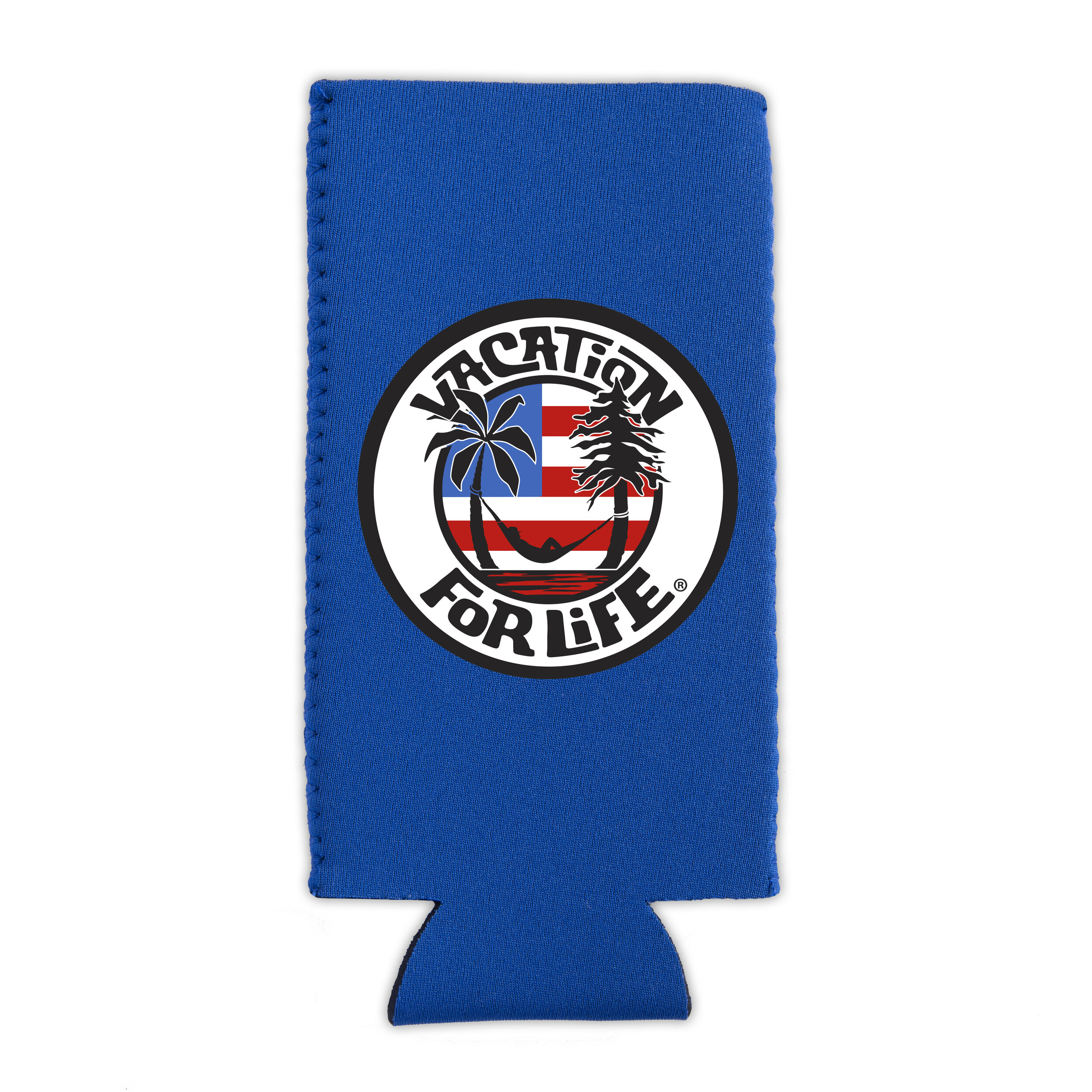 U.S.A. TALL CAN COOLER - BLUE