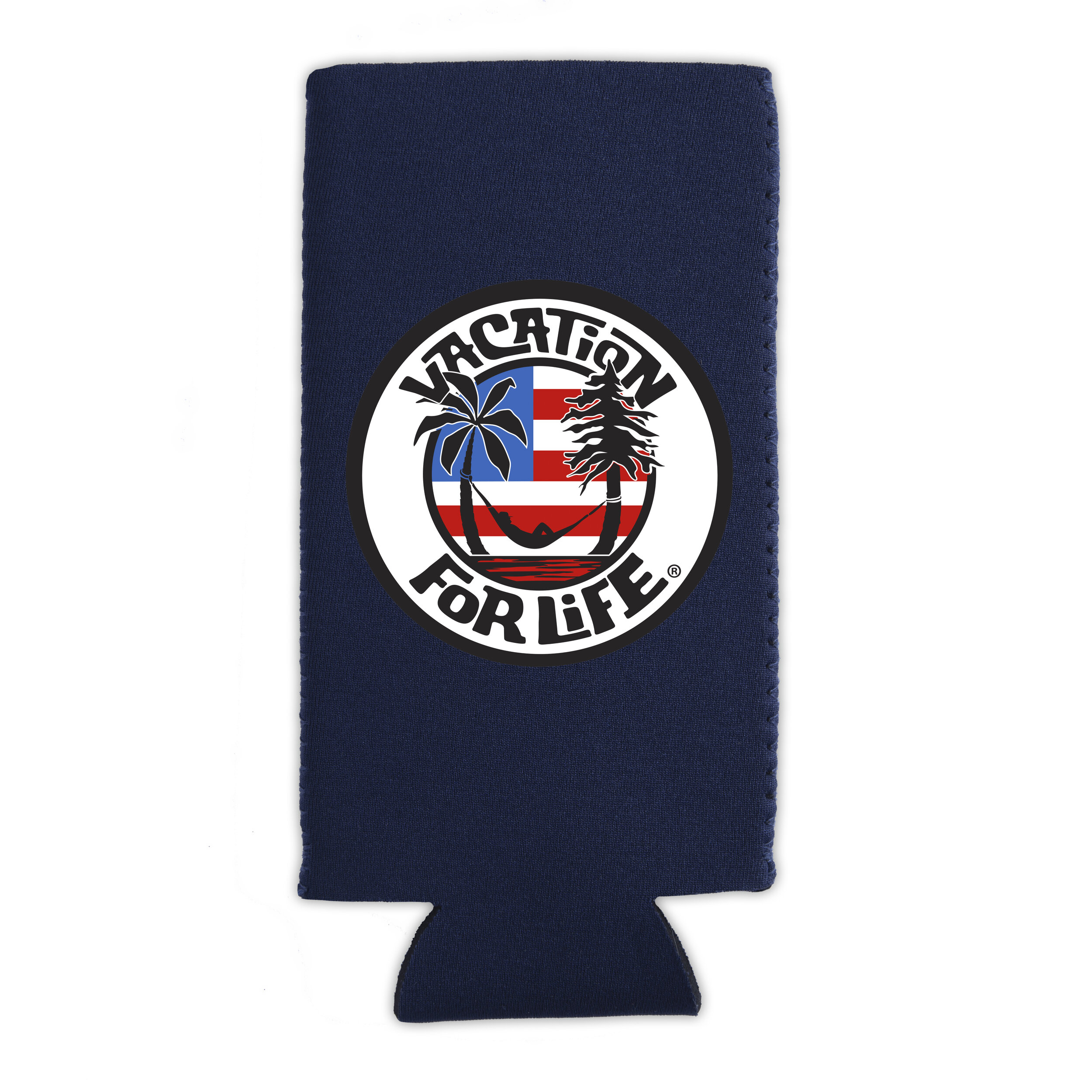U.S.A. TALL CAN COOLER - NAVY