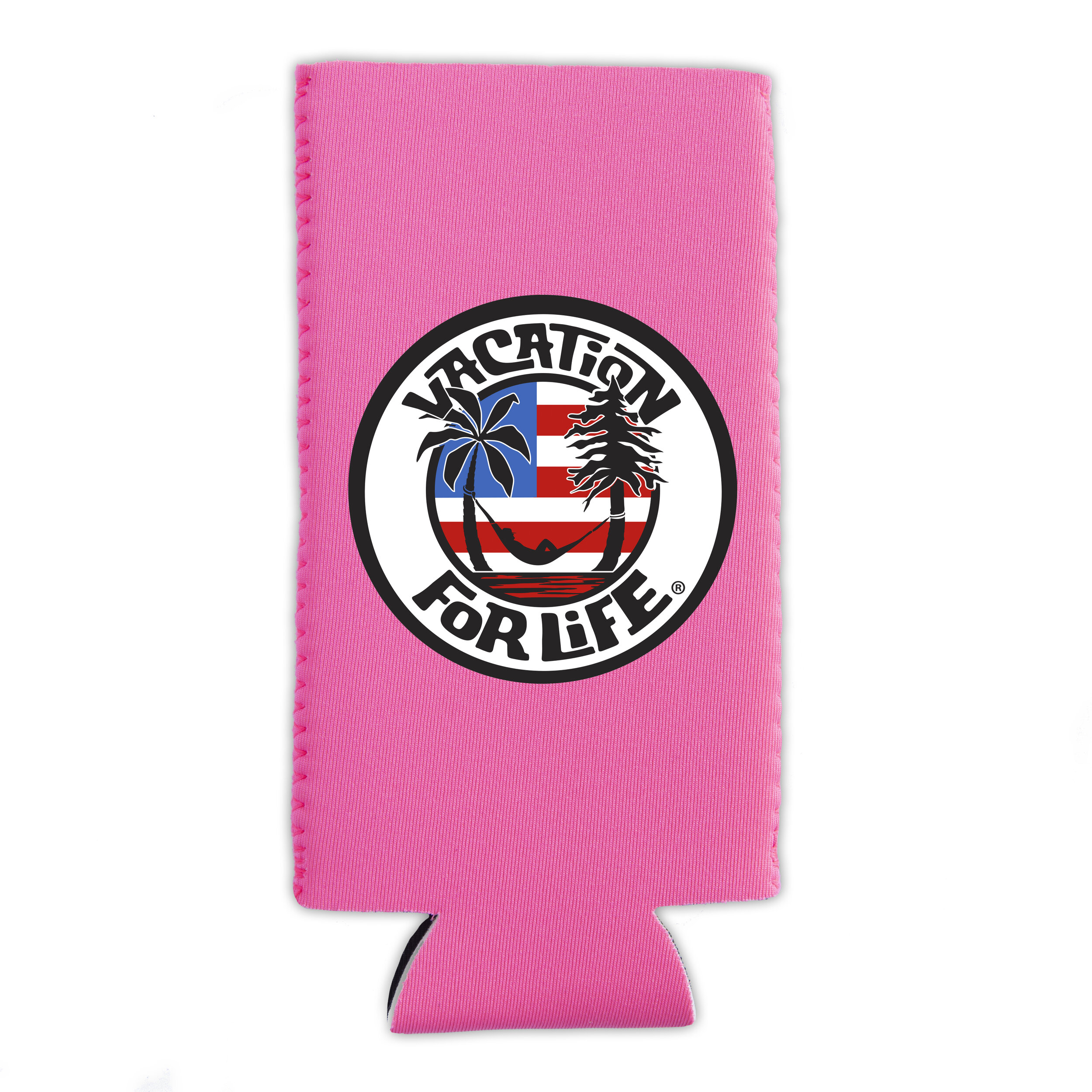 U.S.A. TALL CAN COOLER - PINK
