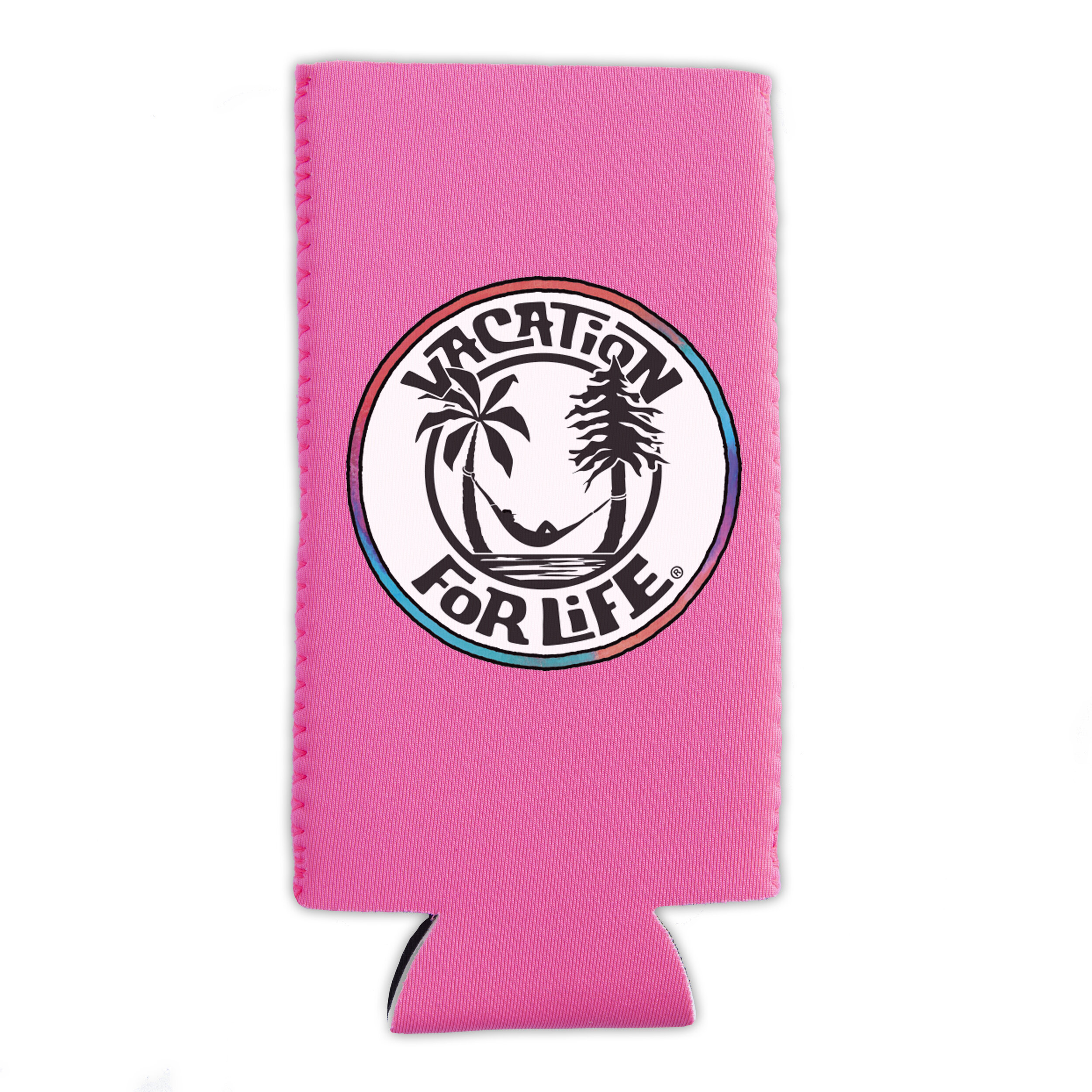 NEON TALL CAN COOLER - PINK