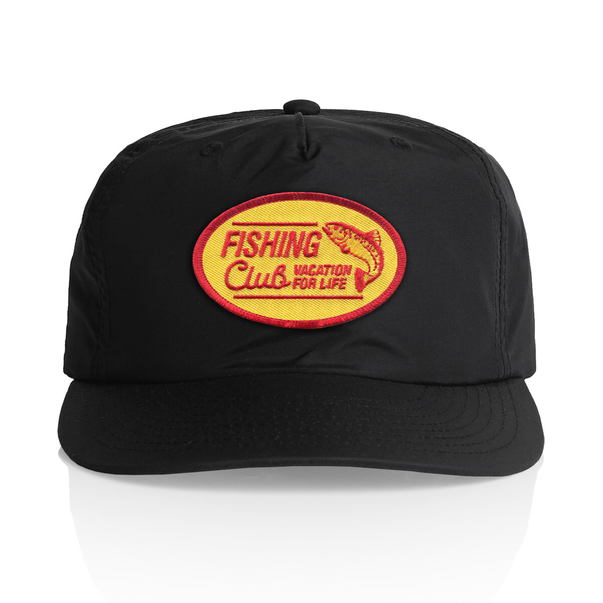 BASS FISHING CLUB  WATERPROOF HAT - BLACK