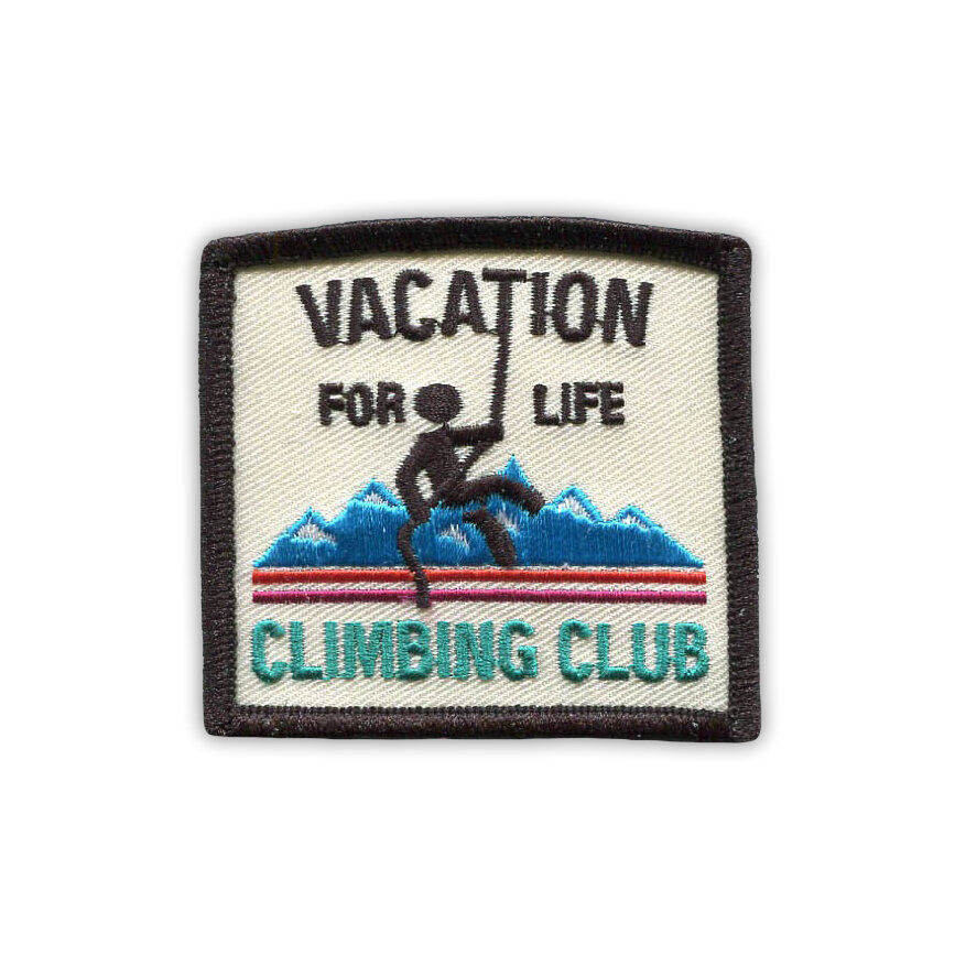 CLIMBING CLUB PATCH - CREAM
