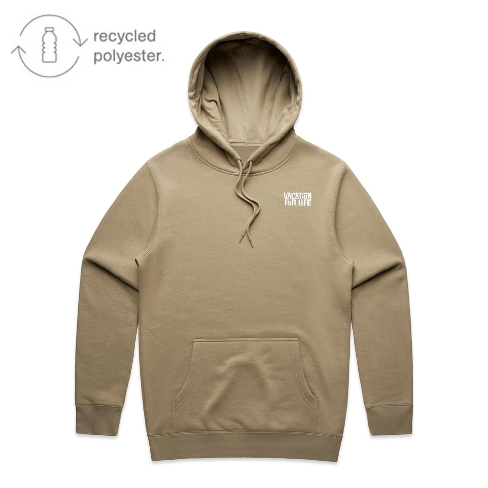 ESSENTIAL HOODIE HEATHER GREY Vacation for Life Clothing