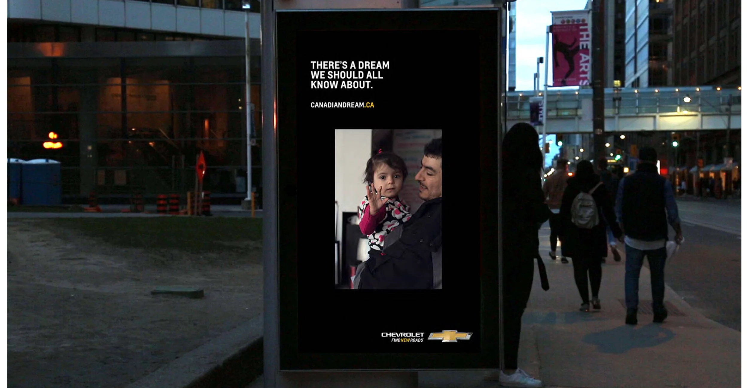  All of our different media directed to a custom landing page where we showcased more Canadian Dream stories as well as Chevy innovations and products 