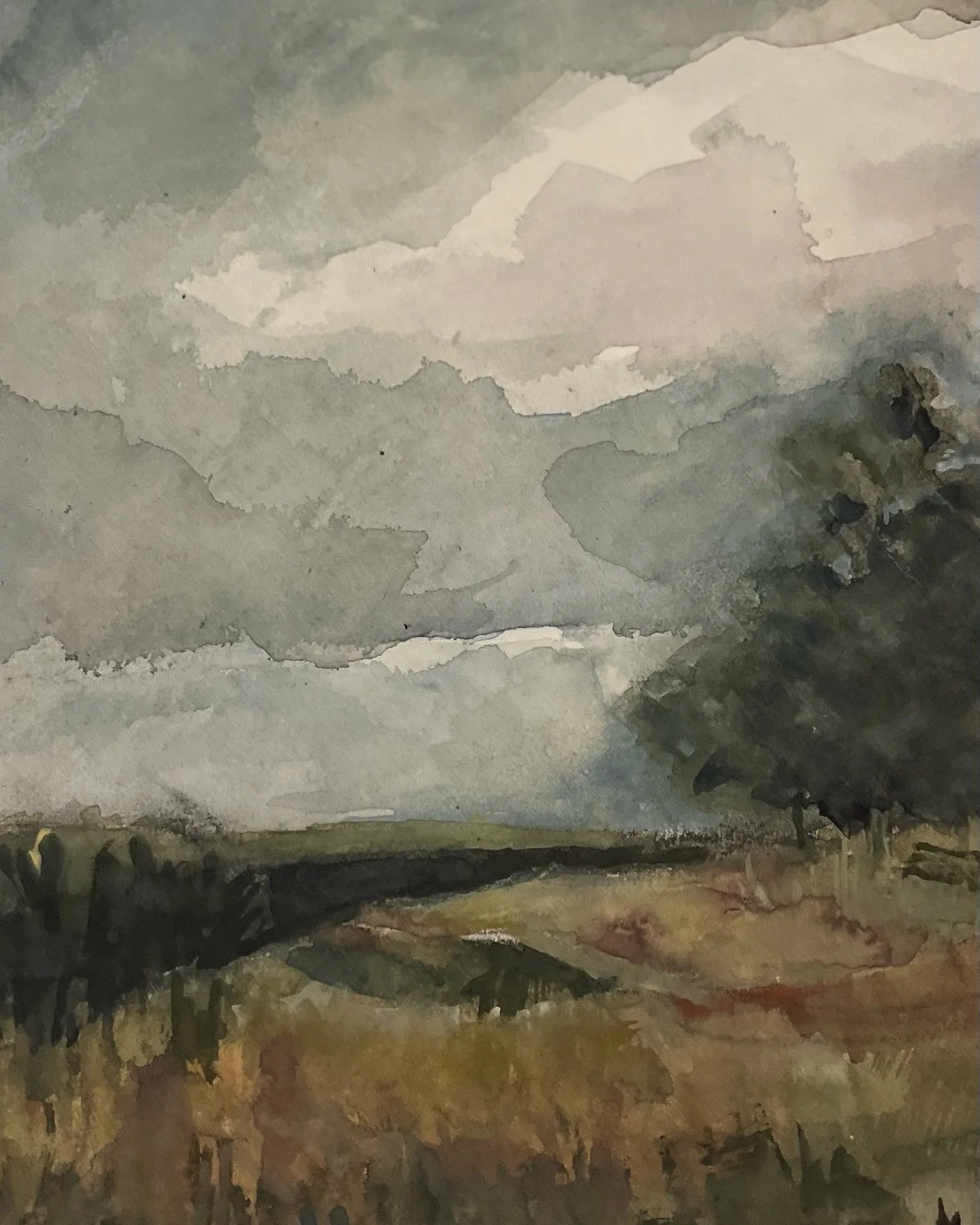 sketchbook painting

Artist must create 

#land #landscape #sky #clouds #watercolor #watercolorpainting #field #coldpress #imagination #painting #gouache #gouchepainting #gouacheart #outdoors #wind #trees #alone #cloud #storm #indigo #ochre #rain #in