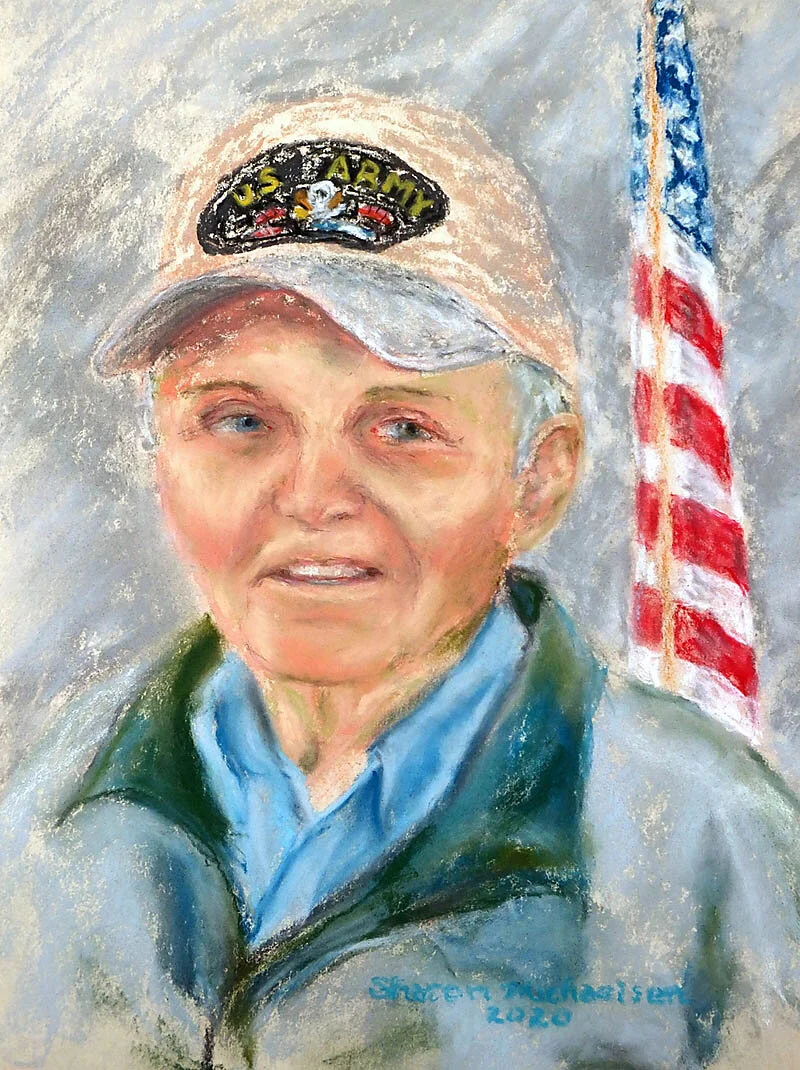 Sharon, vet army.JPG