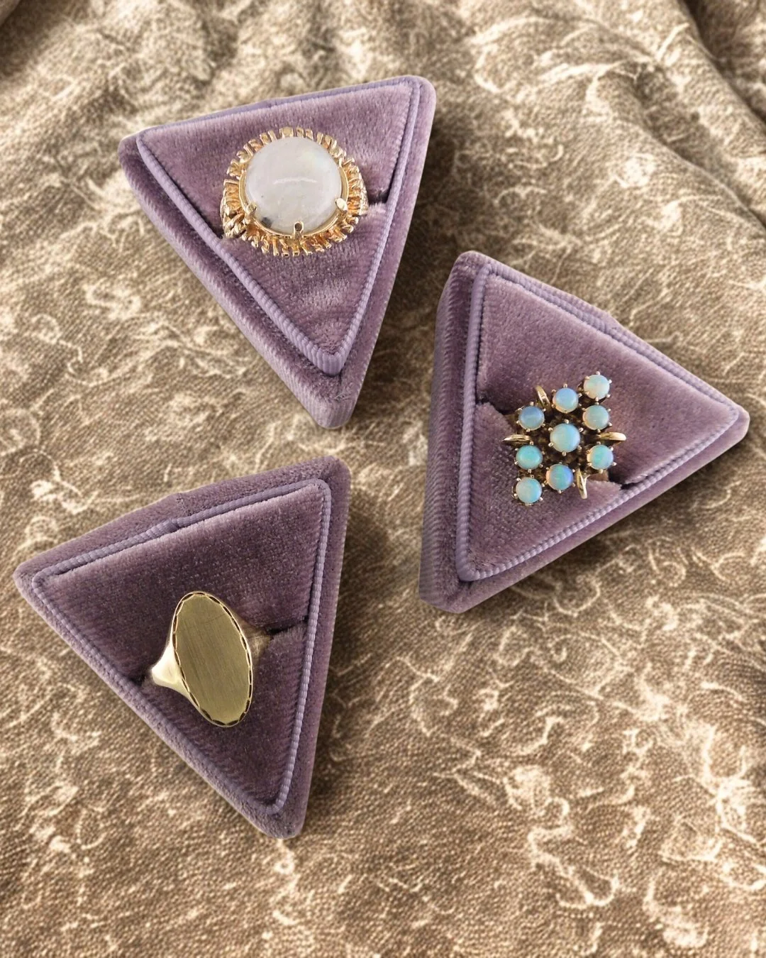 Elevate your style with vintage and vintage-inspired rings in trendy yellow gold! 💍This minimalist signet ring is ready for personalization, while intricate detailing shines in both the moonstone and opal rings. 

#stantonjewelers #stantons #westlak