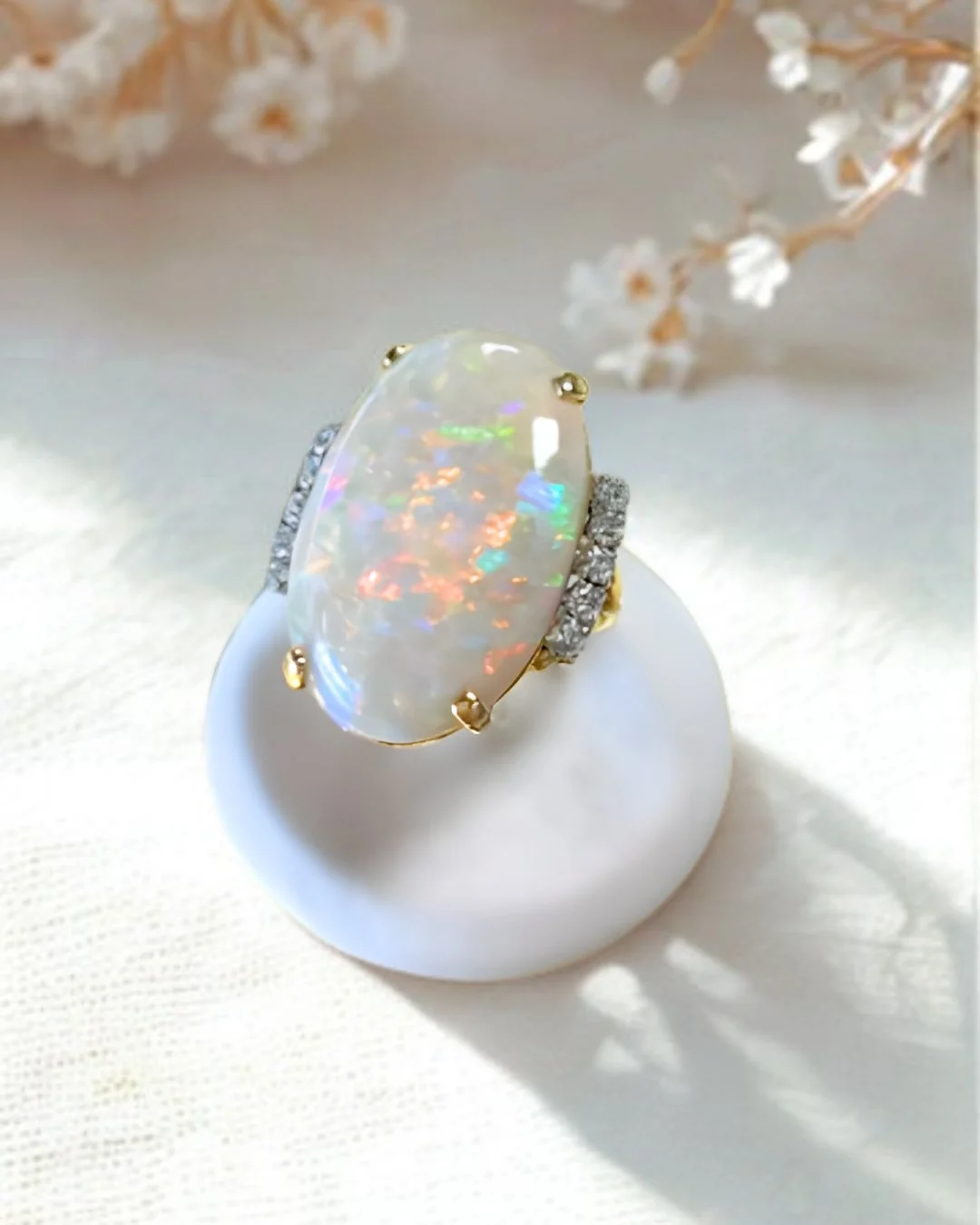 Our favorite item this month is this spectacular opal and diamond statement ring in yellow gold. This estate jewelry piece is a once-in-a-lifetime find, and we've never seen anything quite like it!

 #stantonjewelers #stantons #westlakeohio #westlake