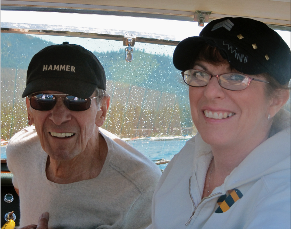 LEONARD AND JULIE NIMOY AT LAKE TAHOE, COURTESY OF JULIE NIMOY