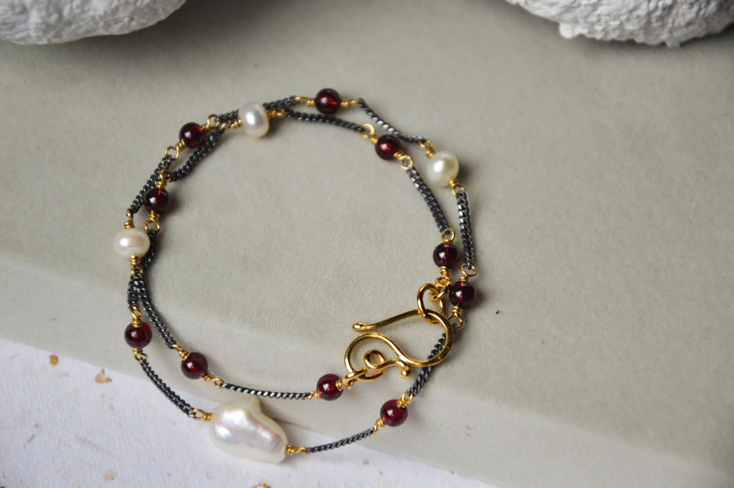 Double Wrap Raindrop Bracelet