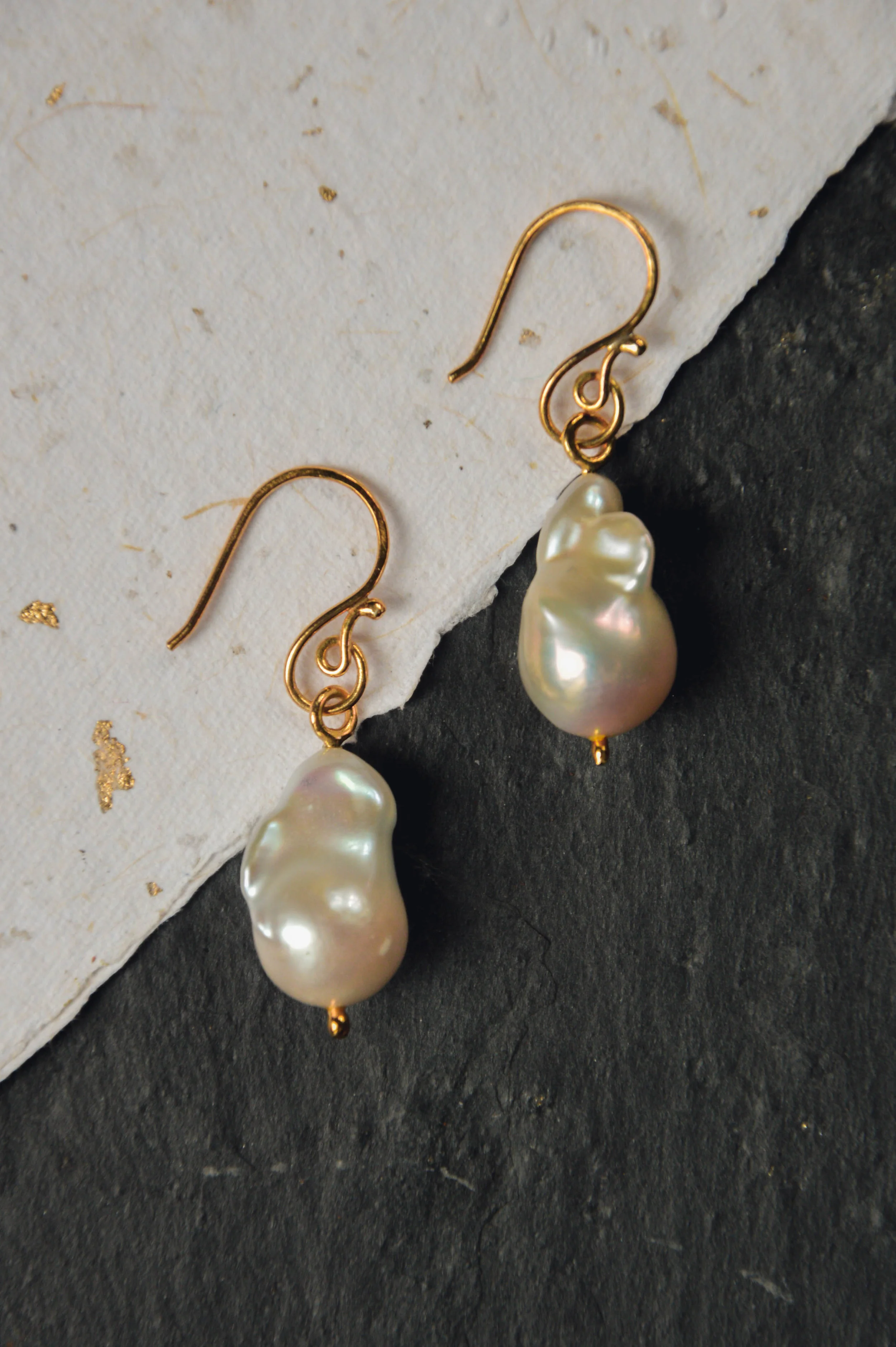 Baroque Pearl Drop Earrings