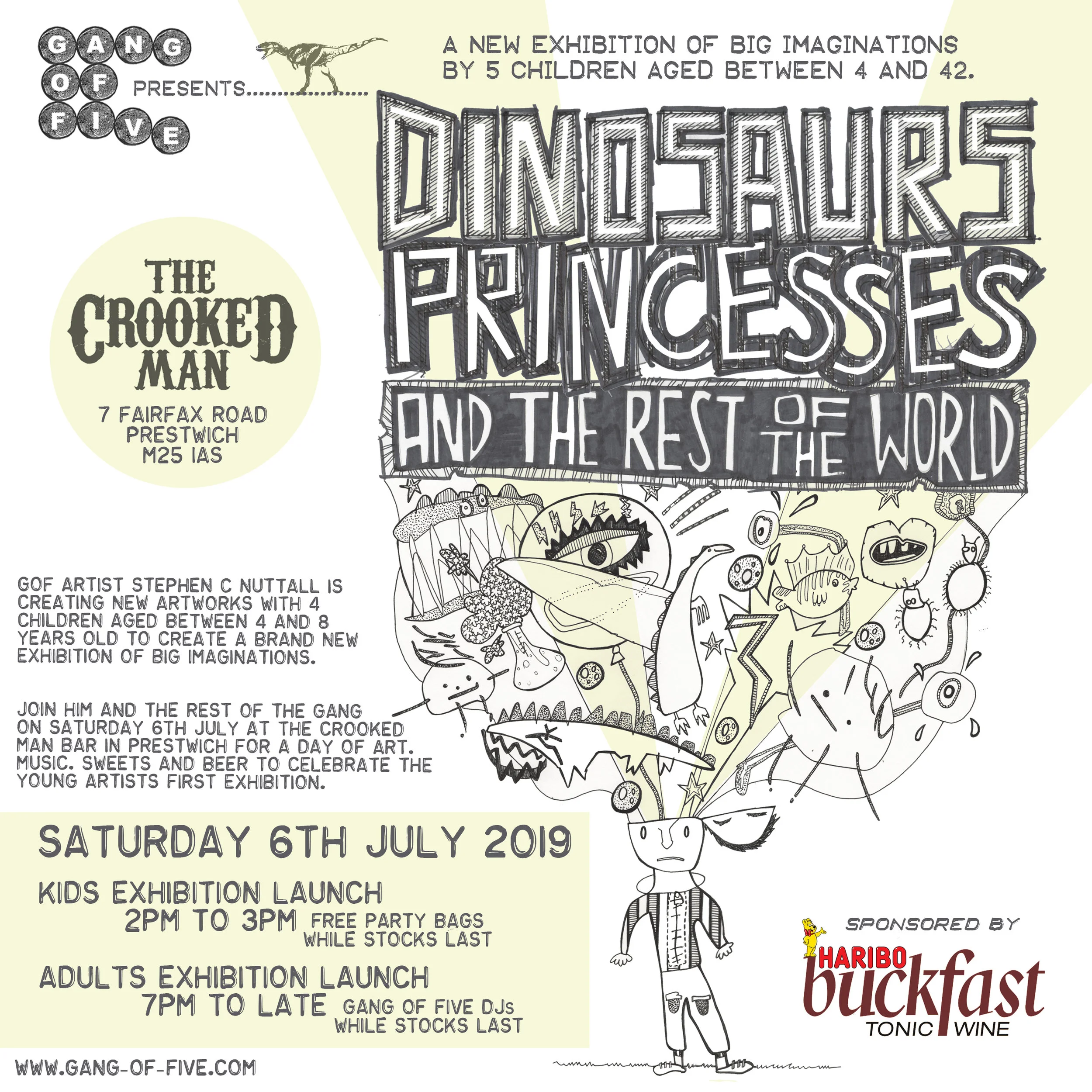 Dinosaurs, Princesses and the Rest of the World Square Promo by Stephen C. Nuttall (2019)