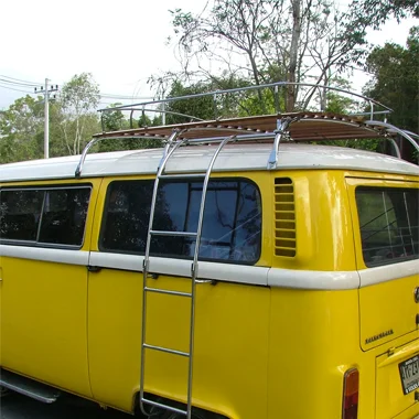 Bus Ladder Frame Roof Rack Ladder Stainless Steel Side Mounted - Late Bus — Bug and Bus