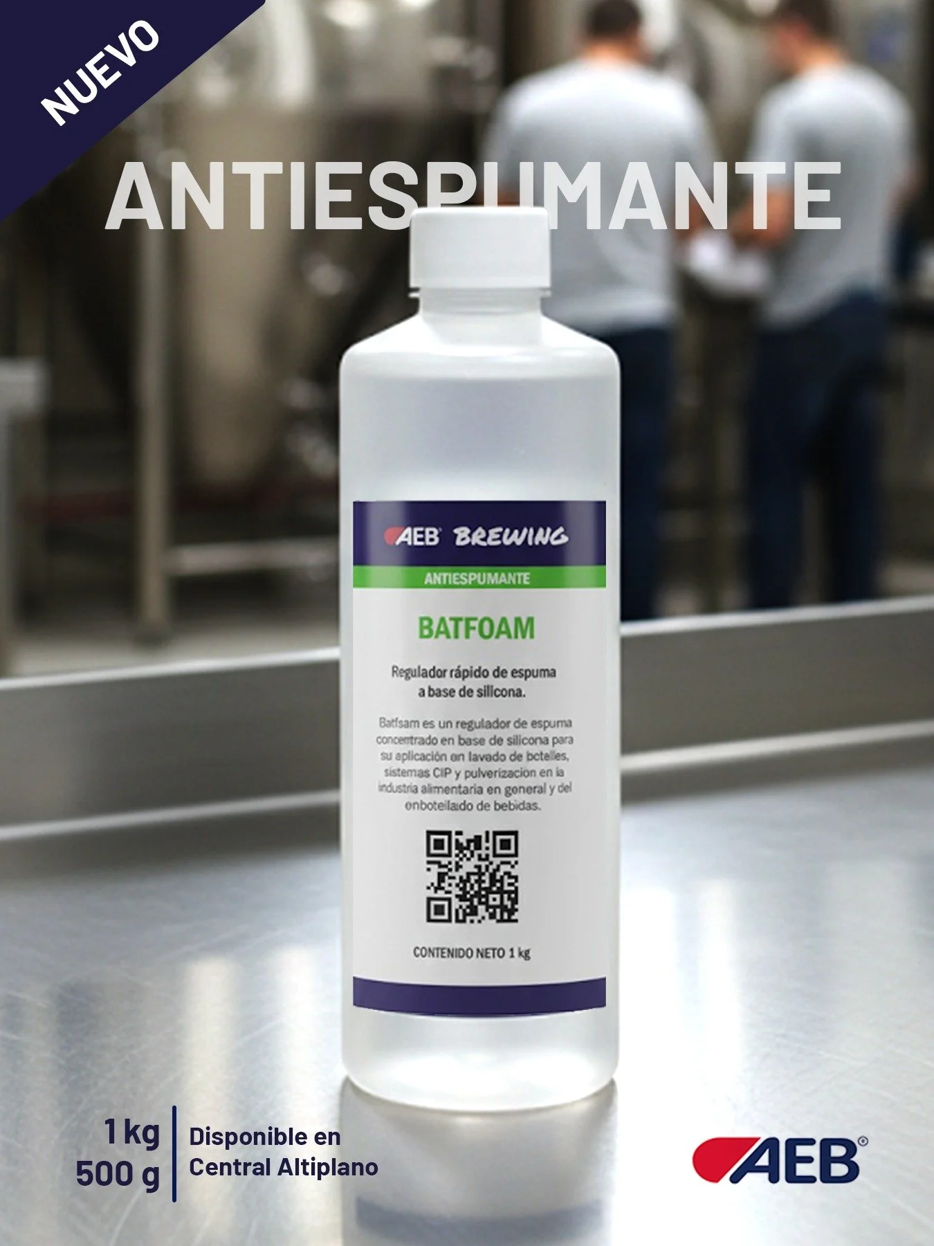 Batfoam es el regulador de espuma concentrado que mantiene tus procesos de lavado y embotellado bajo control. 💧
✅ Eficaz en un amplio rango de temperaturas.
✅ Ideal para sistemas CIP, lavado de botellas.
✅ Aplicación manual o con dosificaci&o