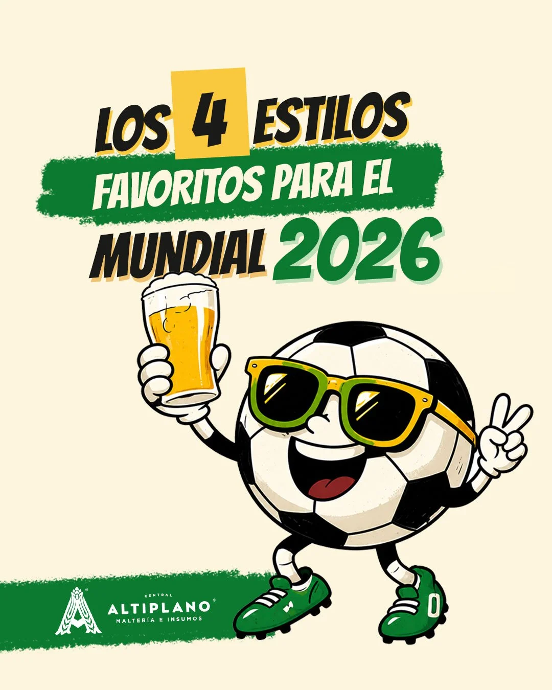 Estilos favoritos para el Mundial 2026

⚽🍺Con partidos de m&aacute;s de 90 minutos, calor, turistas y consumo nonstop, las cervezas m&aacute;s vendidas ser&aacute;n las que tengan algo en com&uacute;n:

✅ Alta bebibilidad
✅ Mucho sabor
✅ Perfil refr